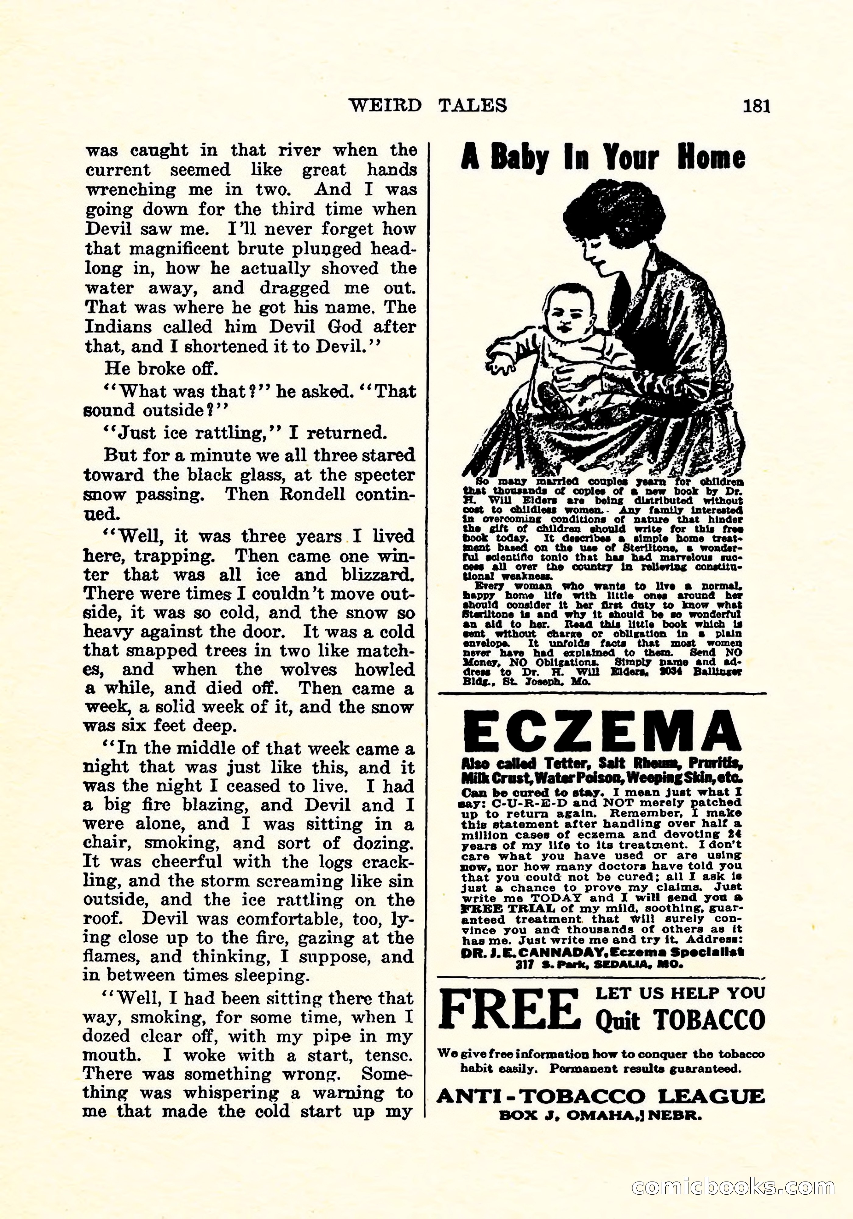 Weird Tales, Vol. 5, No. 3 — page 182 of 194