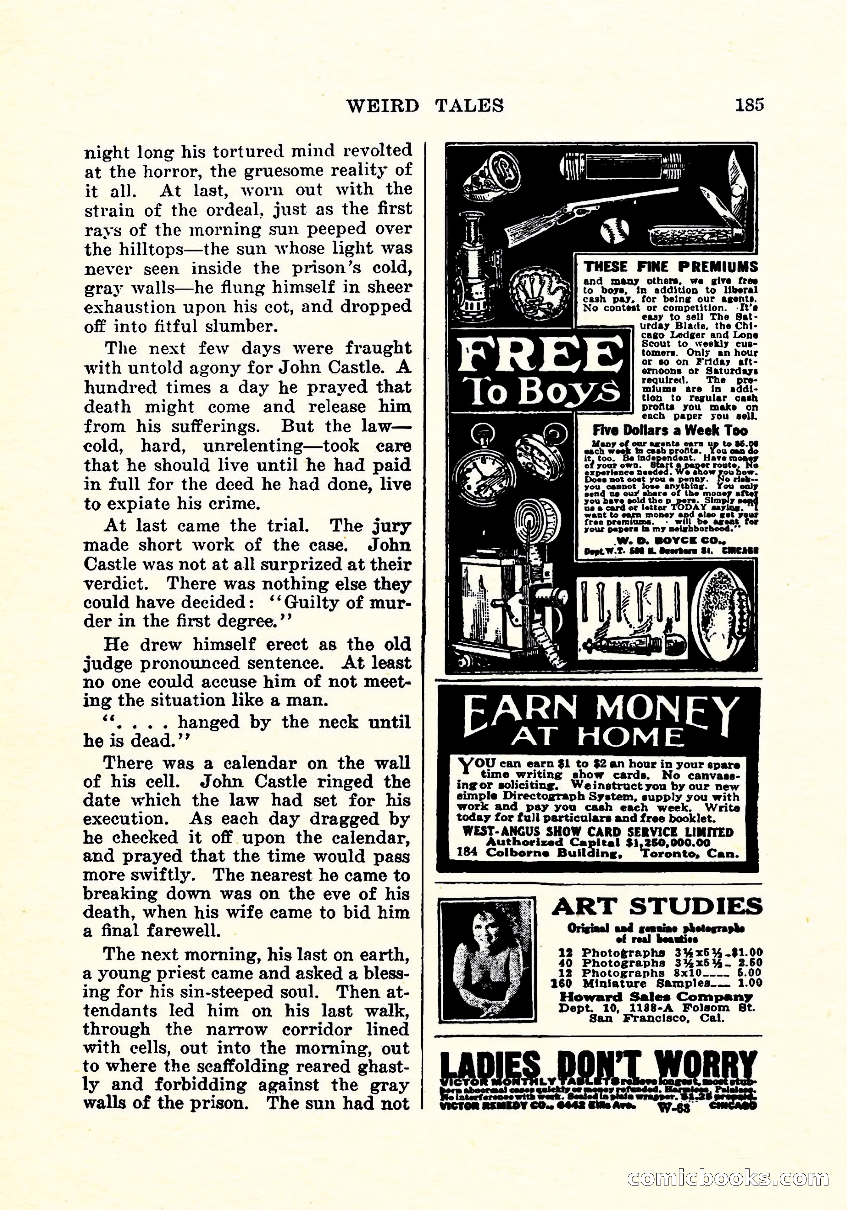 Weird Tales, Vol. 5, No. 3 — page 186 of 194