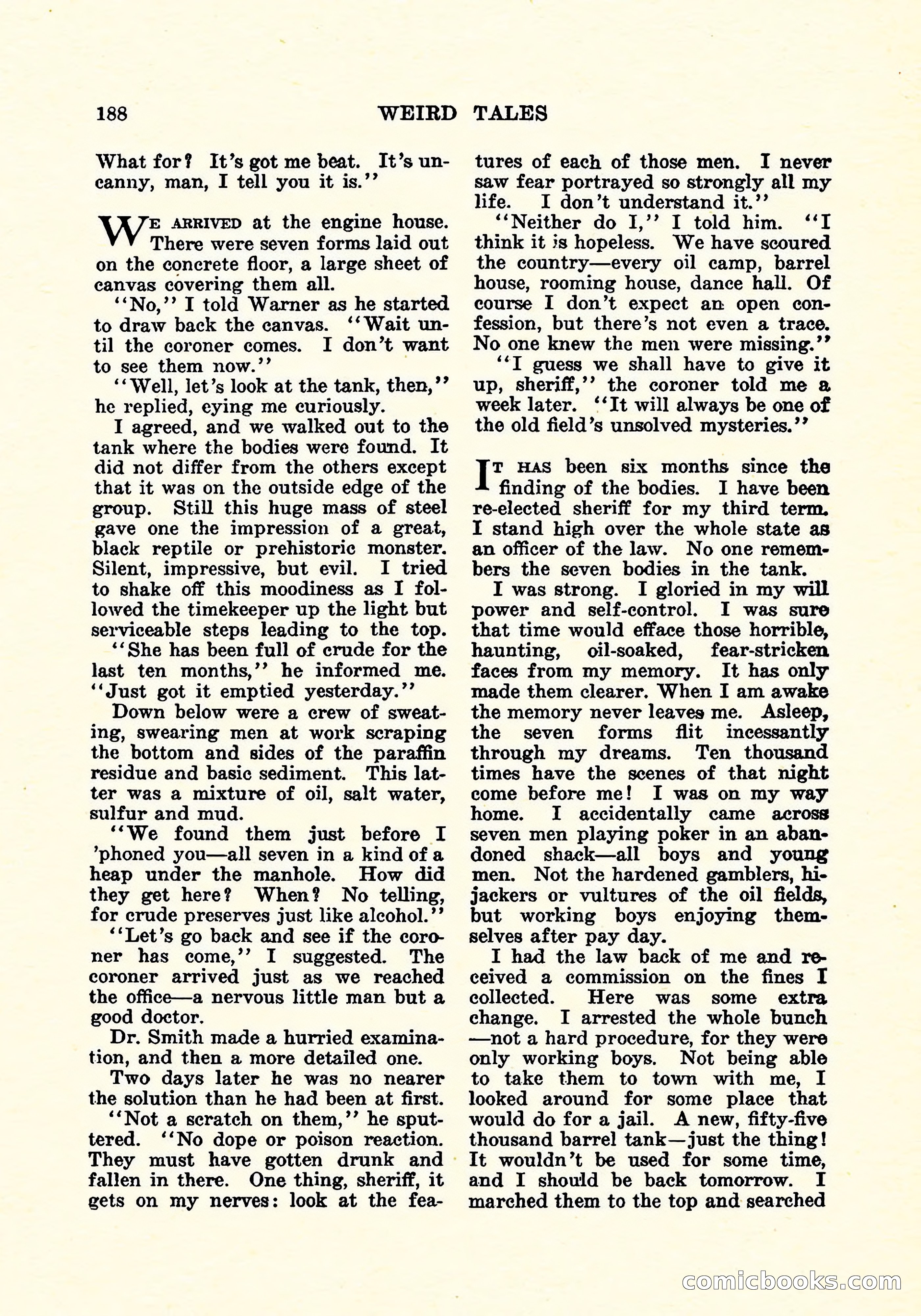 Weird Tales, Vol. 5, No. 3 — page 189 of 194