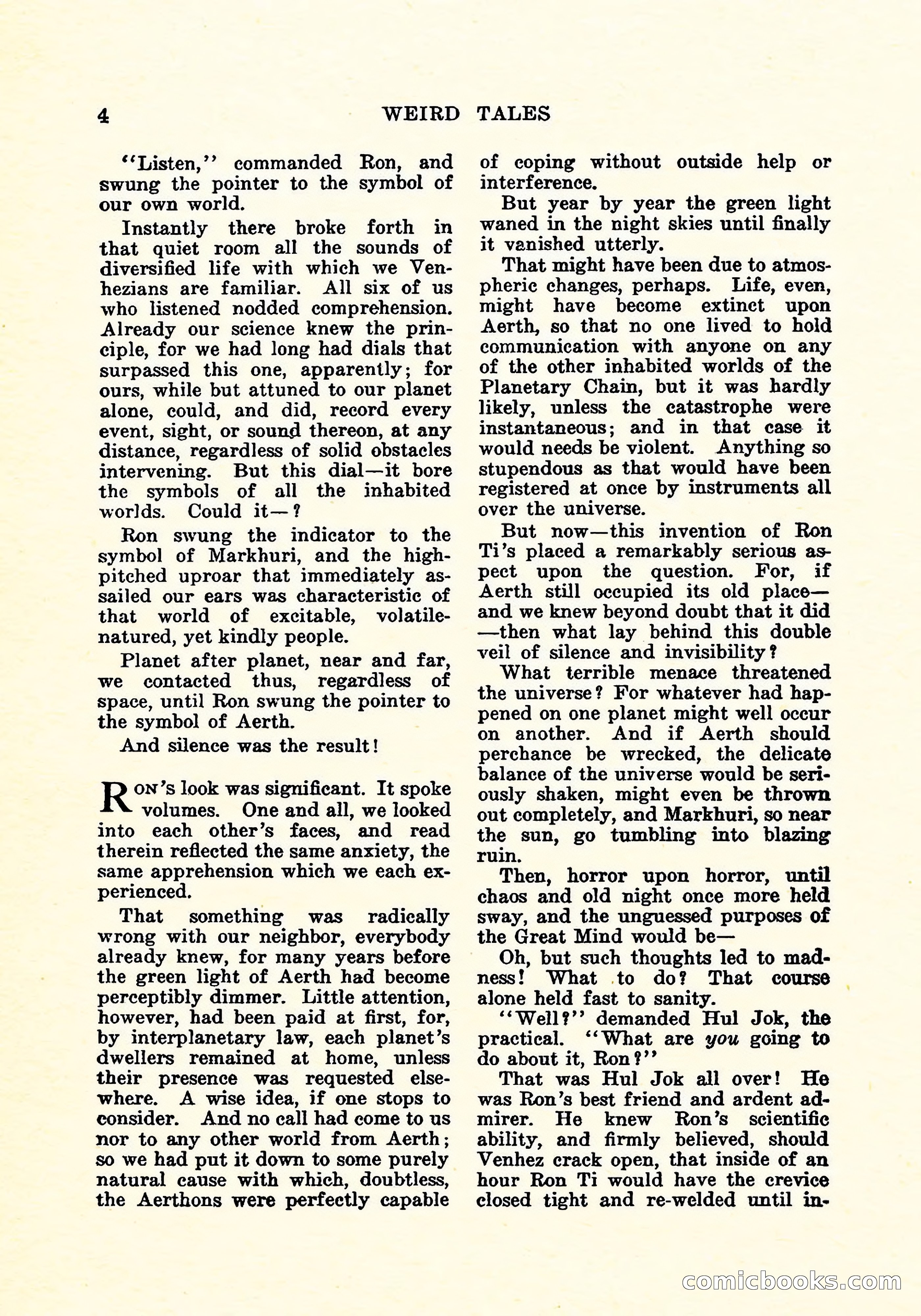 Weird Tales, Vol. 5, No. 4 — page 5 of 194