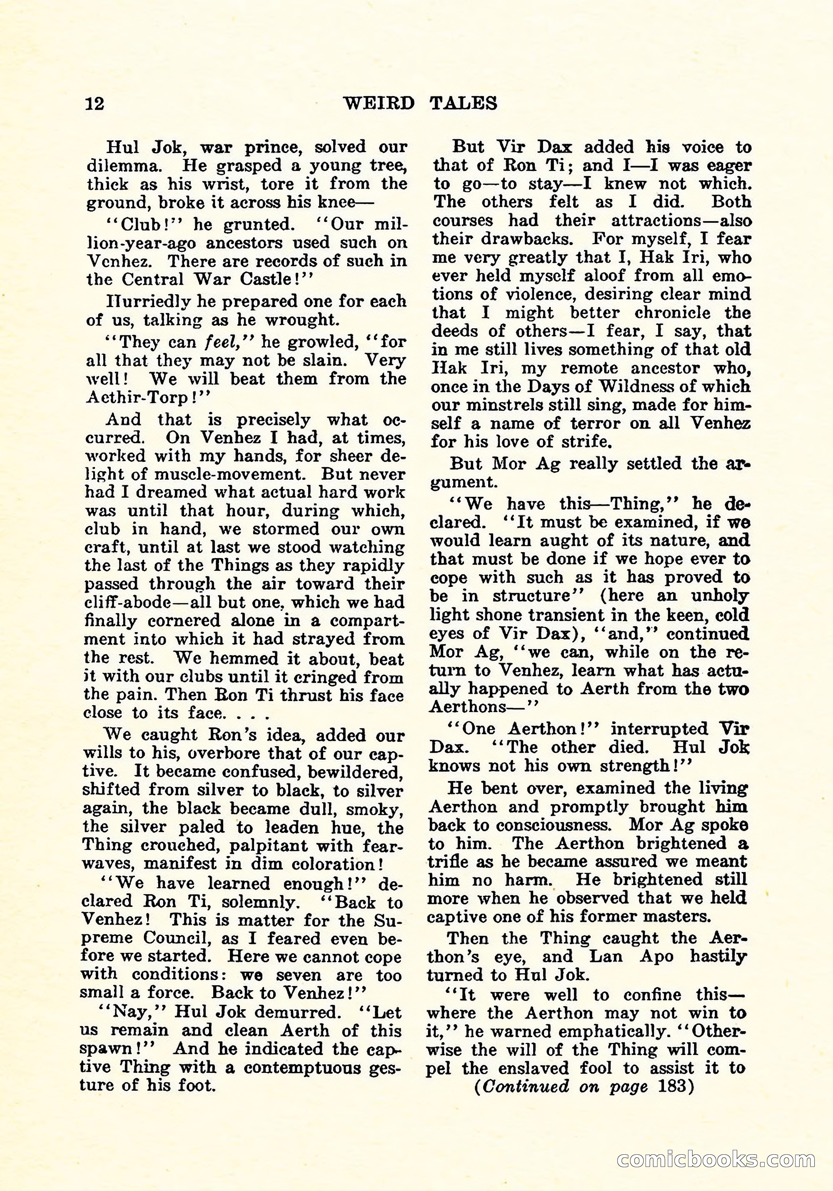 Weird Tales, Vol. 5, No. 4 — page 13 of 194
