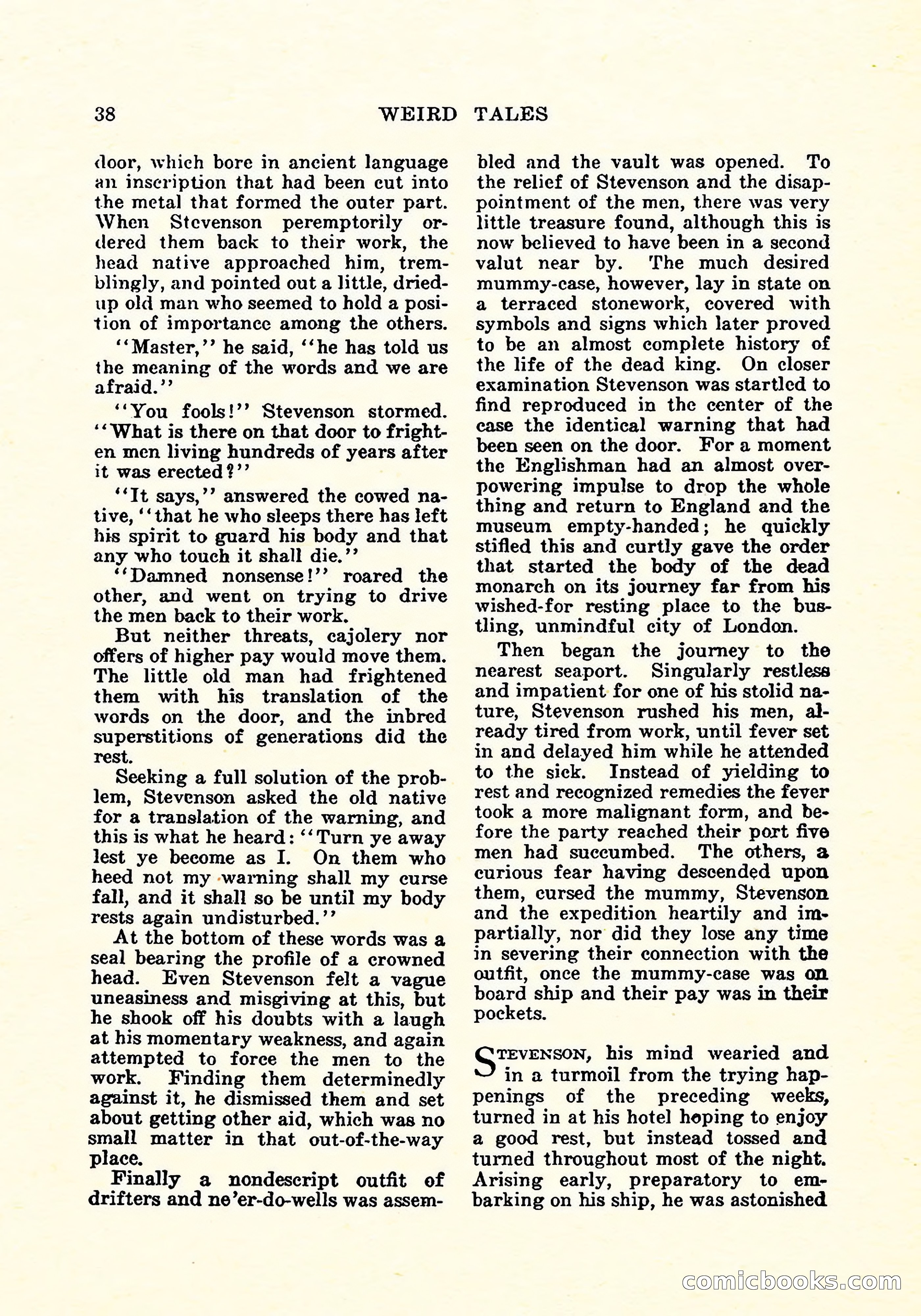 Weird Tales, Vol. 5, No. 4 — page 39 of 194