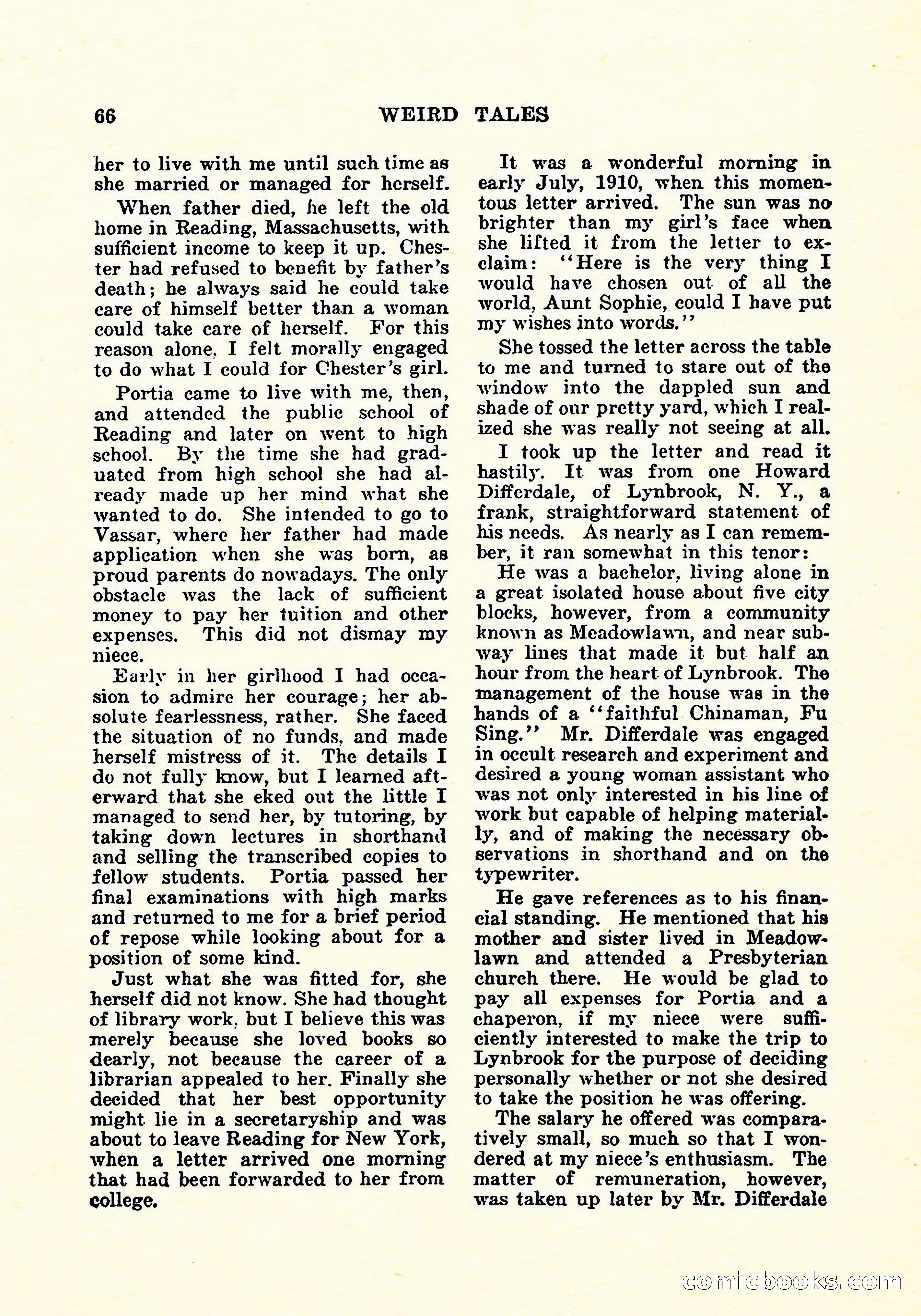 Weird Tales, Vol. 5, No. 4 — page 67 of 194