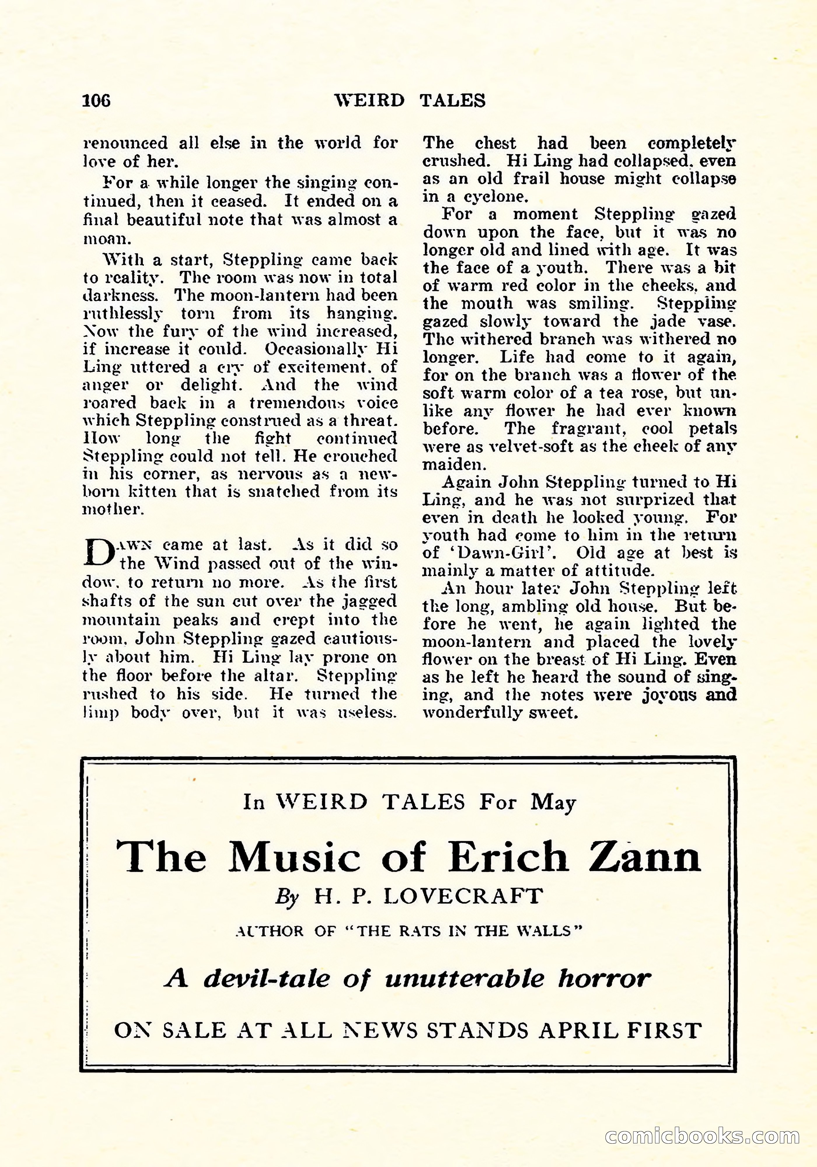 Weird Tales, Vol. 5, No. 4 — page 107 of 194