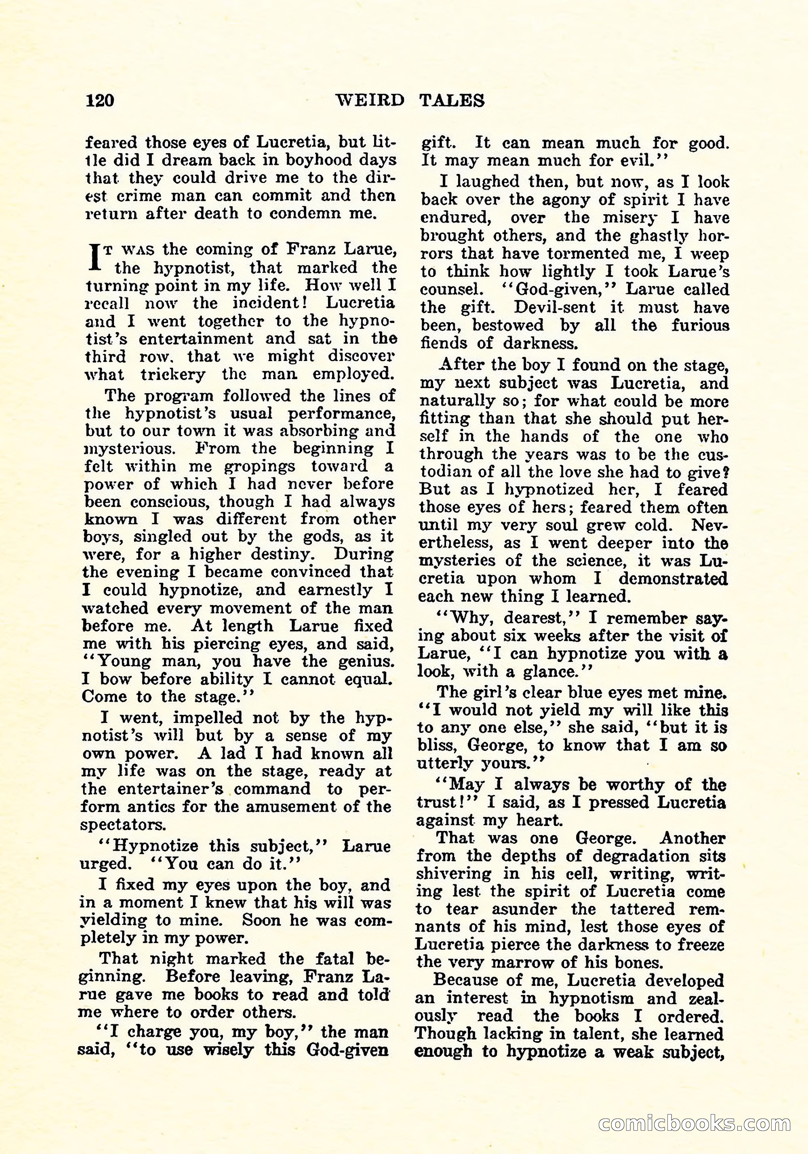 Weird Tales, Vol. 5, No. 4 — page 121 of 194