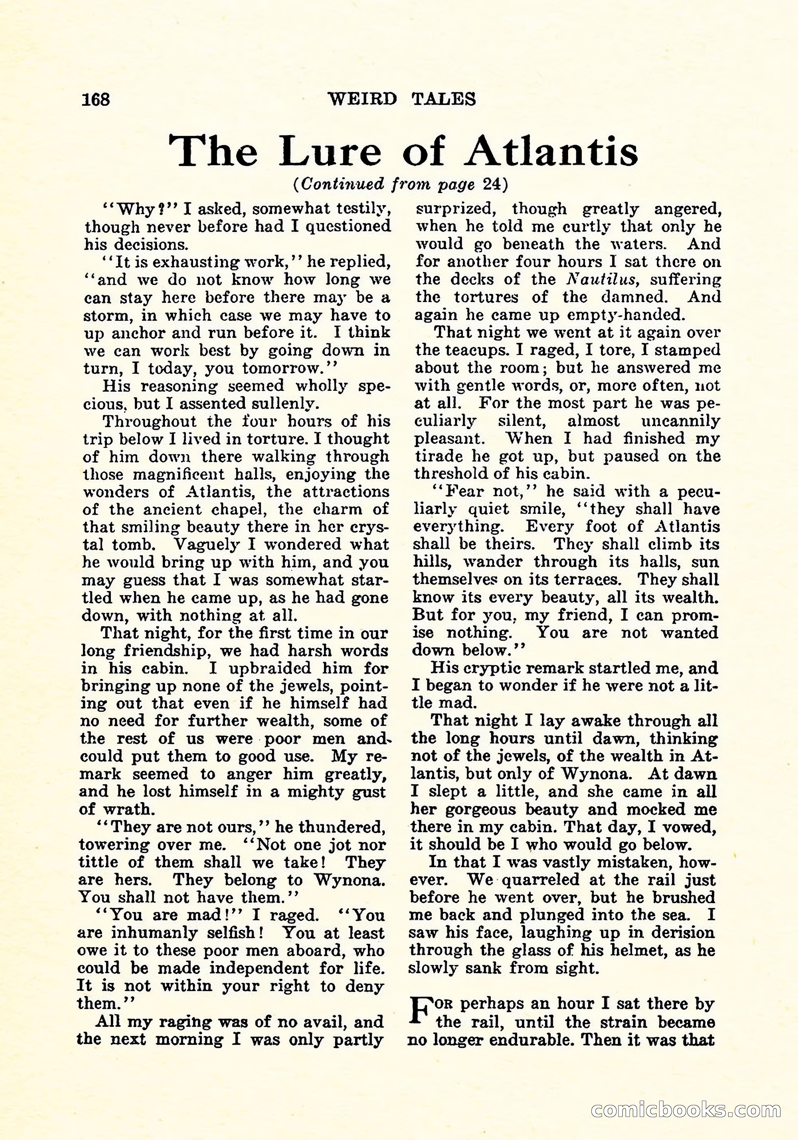 Weird Tales, Vol. 5, No. 4 — page 169 of 194