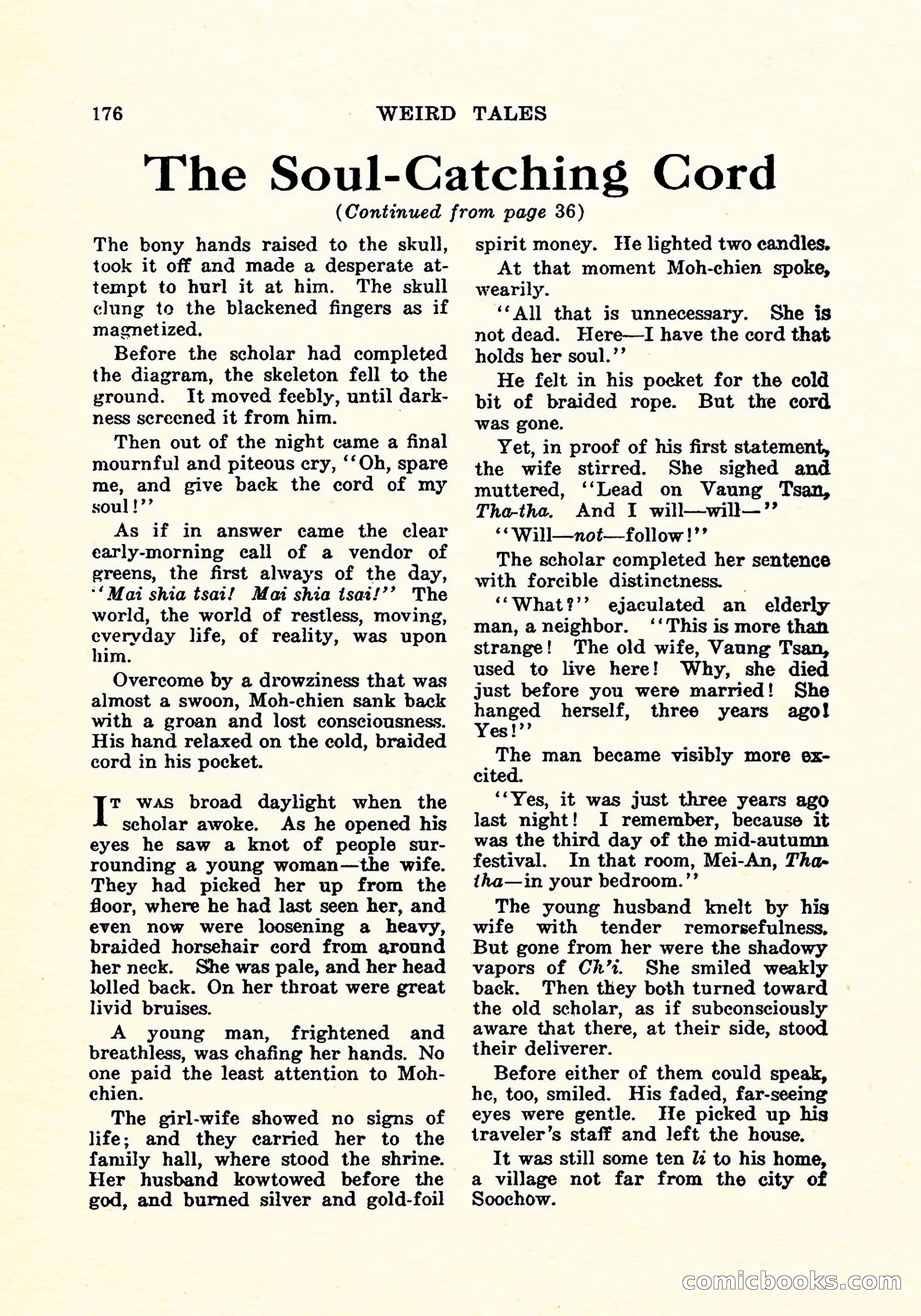 Weird Tales, Vol. 5, No. 4 — page 177 of 194