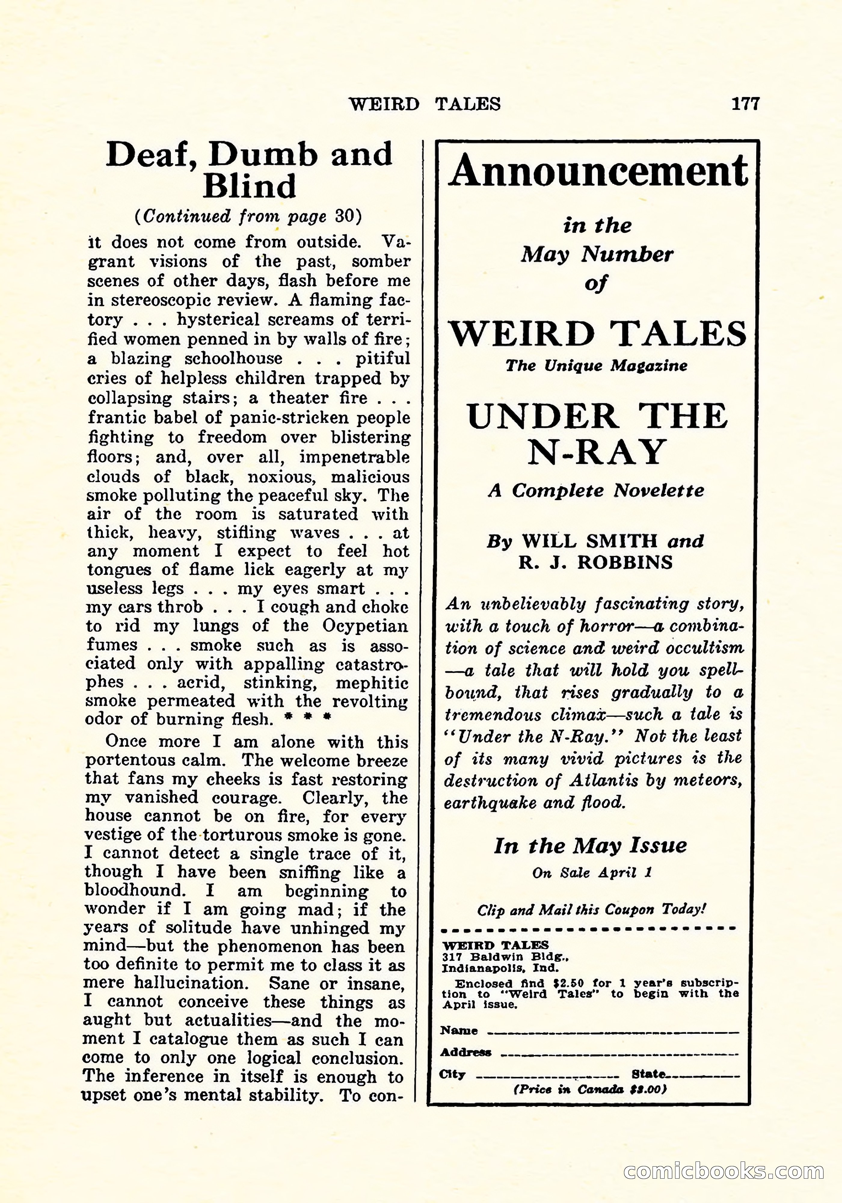 Weird Tales, Vol. 5, No. 4 — page 178 of 194