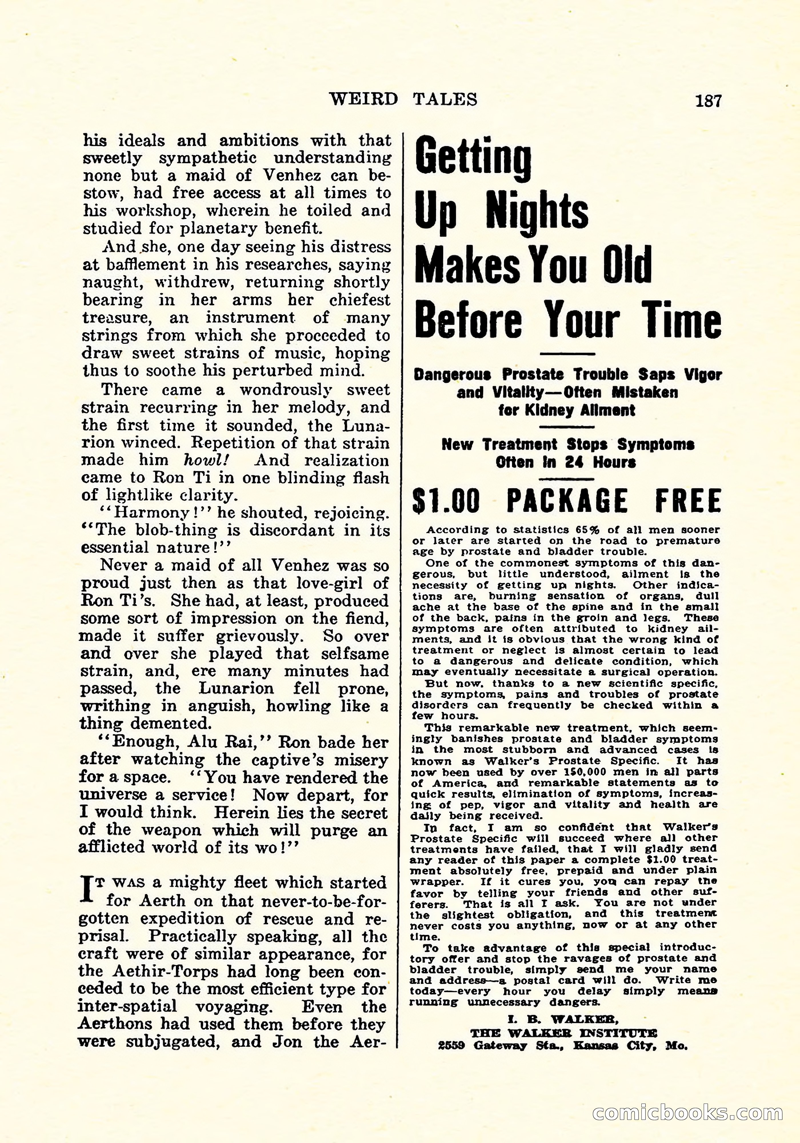 Weird Tales, Vol. 5, No. 4 — page 188 of 194