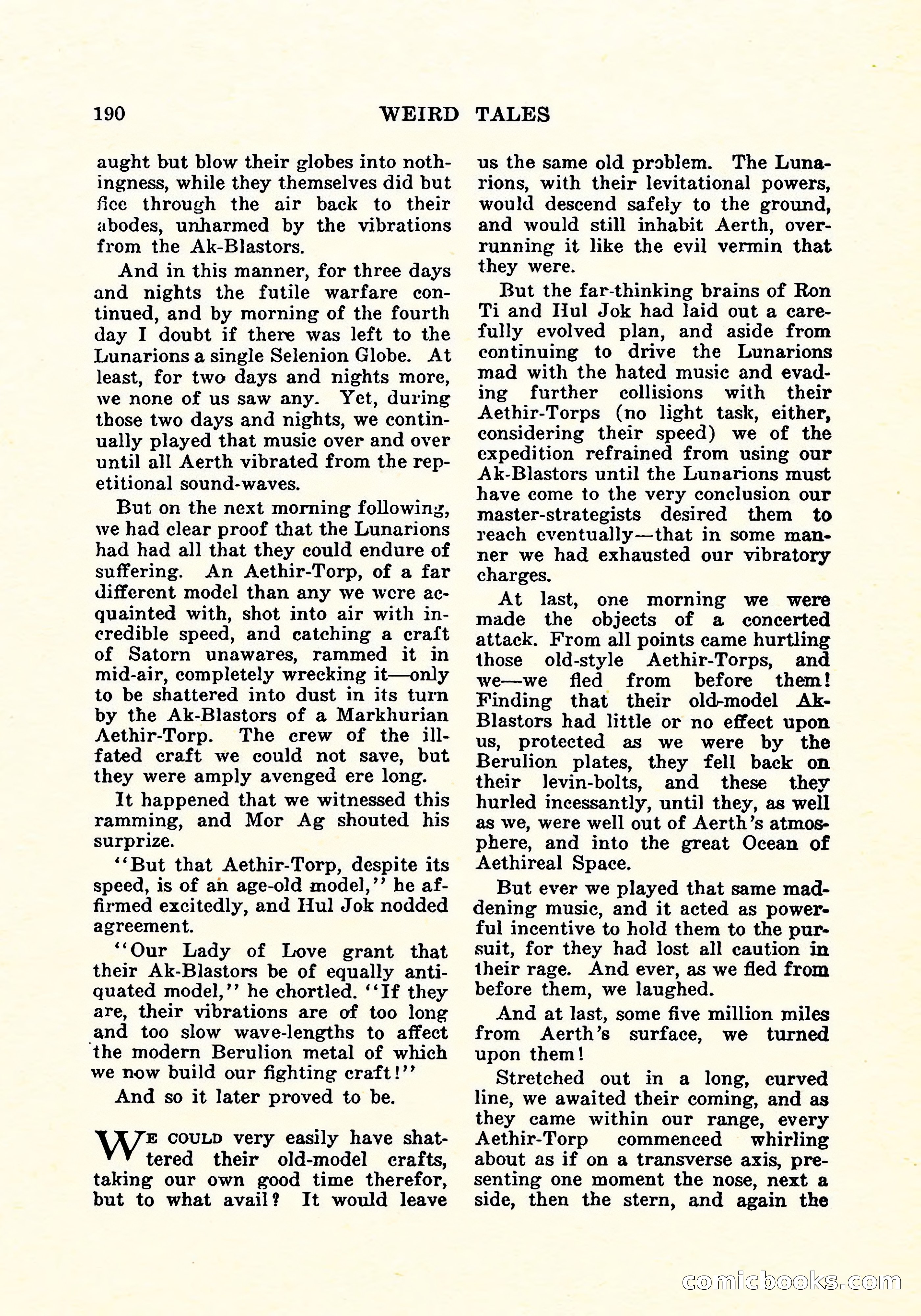 Weird Tales, Vol. 5, No. 4 — page 191 of 194