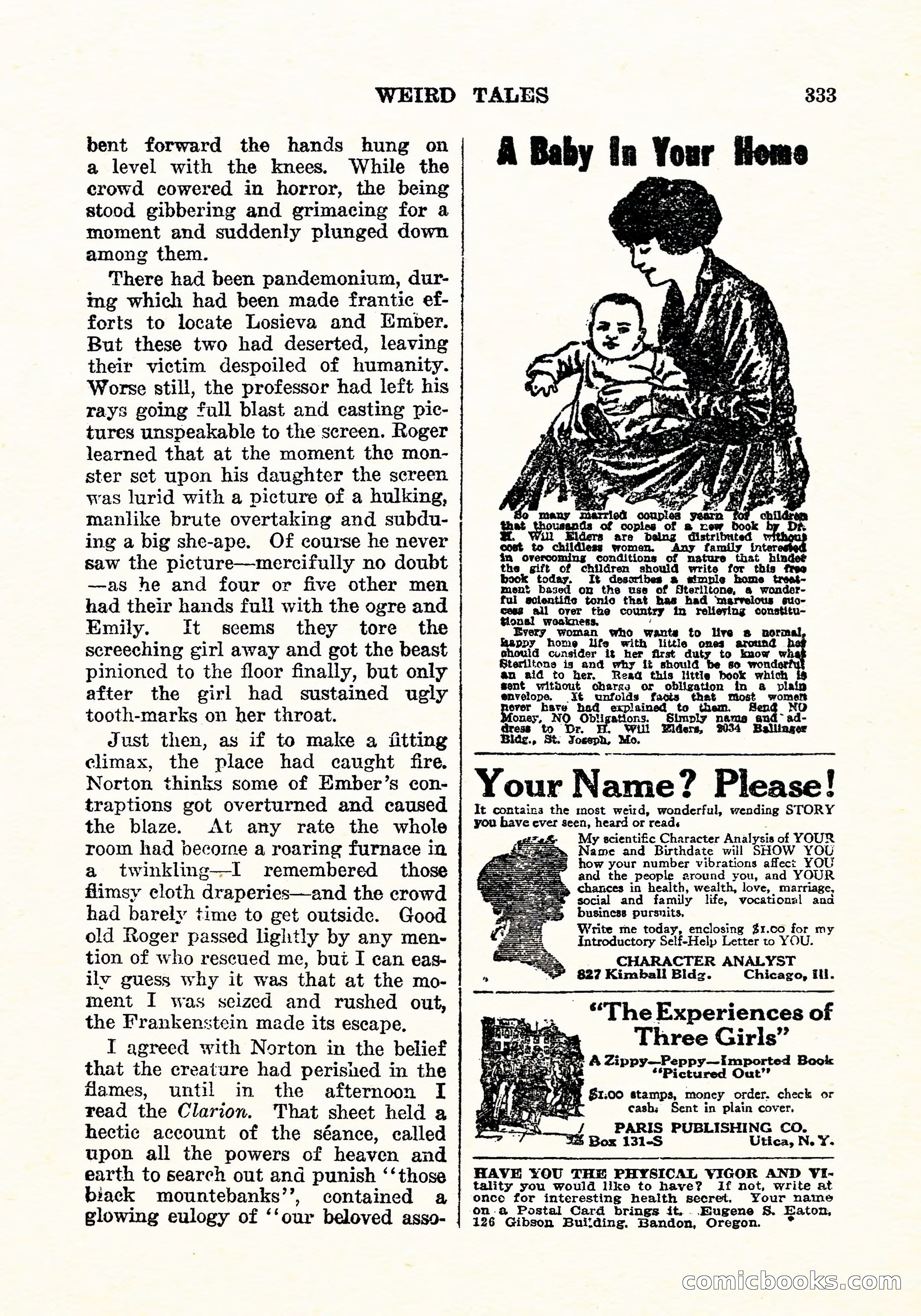 Weird Tales, Vol. 5, No. 5 — page 142 of 146