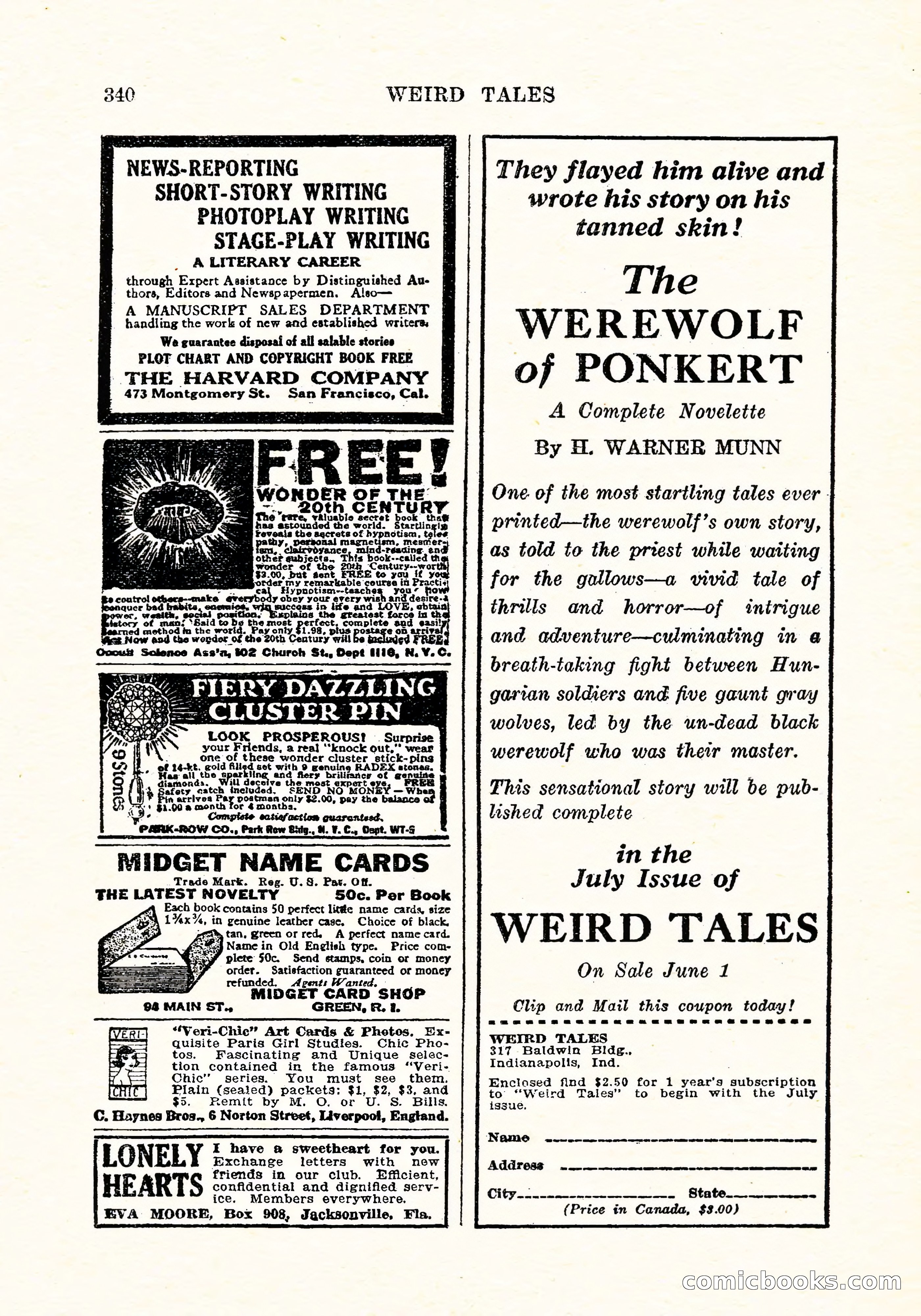 Weird Tales, Vol. 5, No. 6 — page 5 of 146