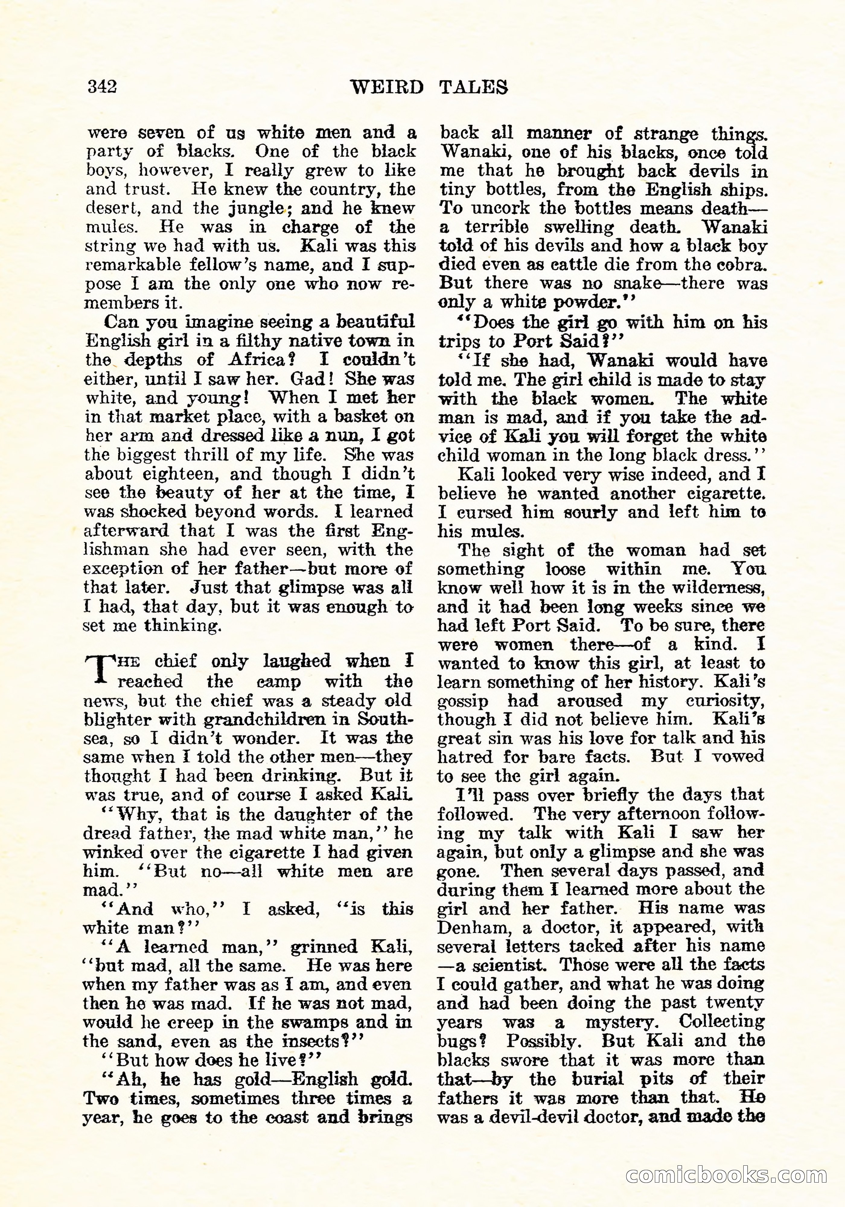 Weird Tales, Vol. 5, No. 6 — page 7 of 146