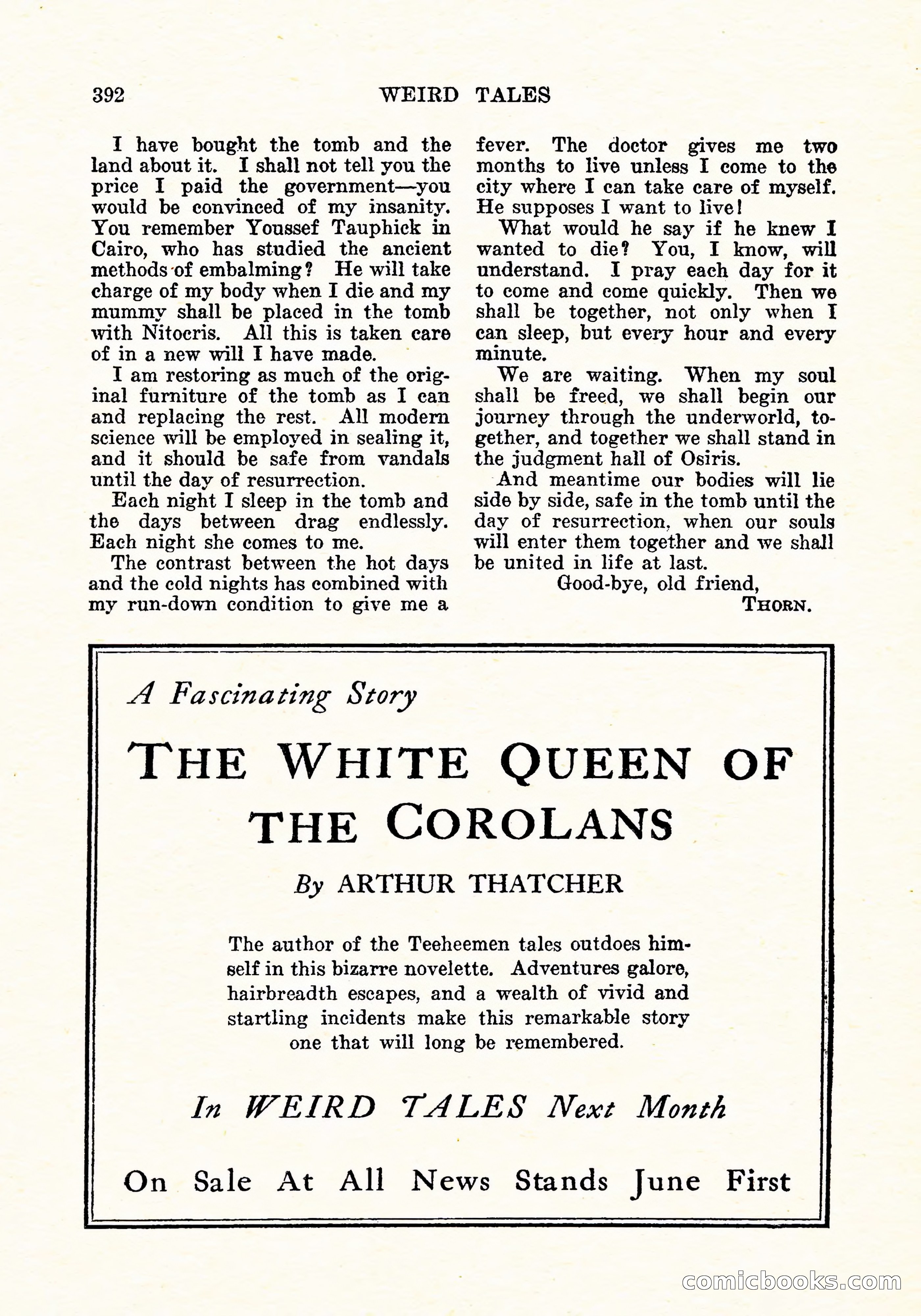 Weird Tales, Vol. 5, No. 6 — page 57 of 146