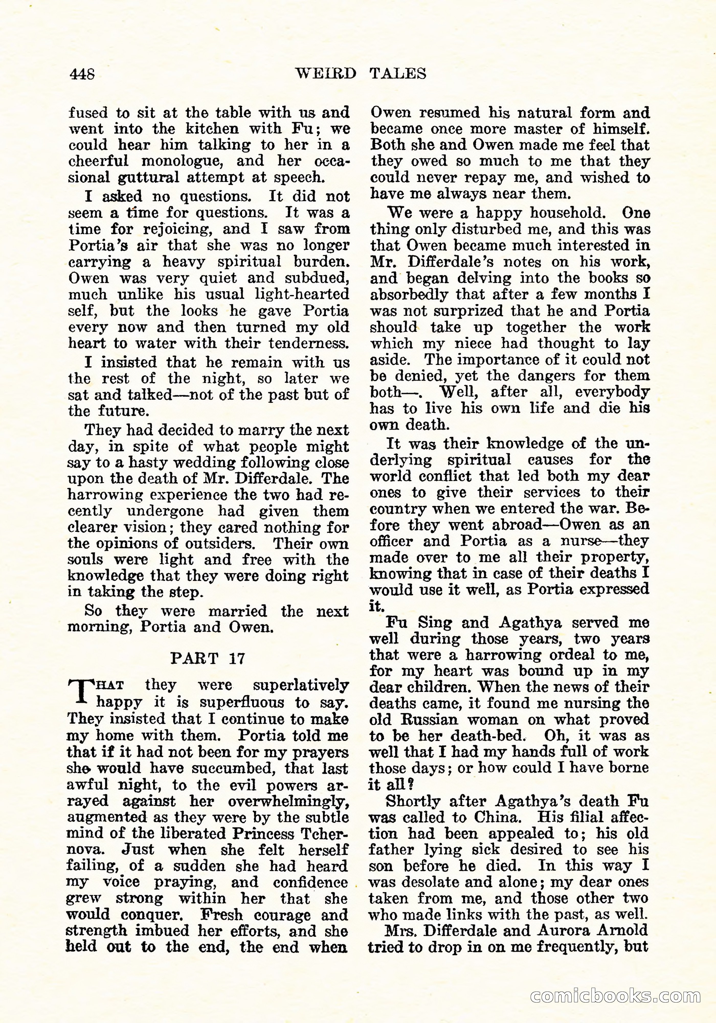 Weird Tales, Vol. 5, No. 6 — page 113 of 146