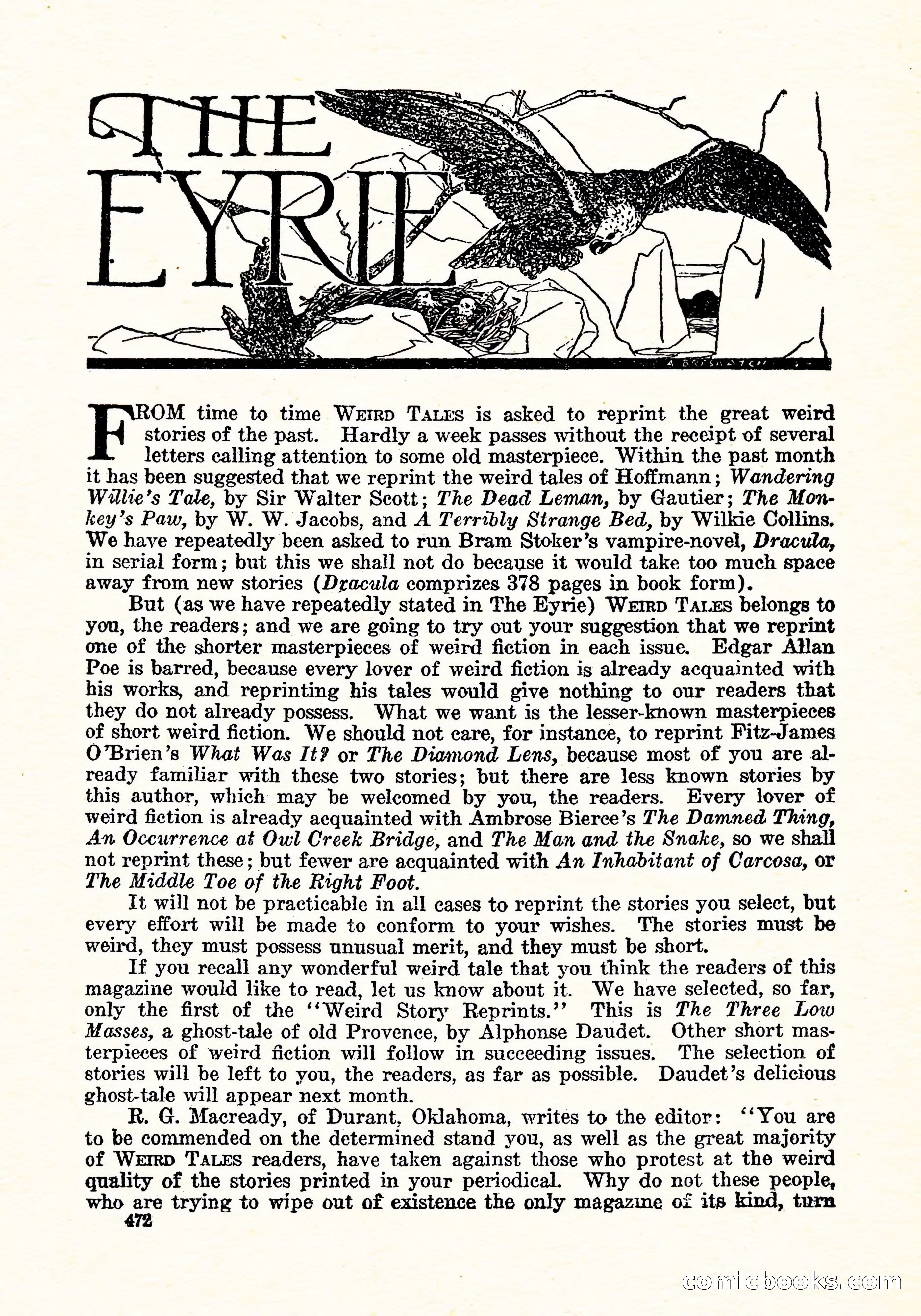 Weird Tales, Vol. 5, No. 6 — page 137 of 146