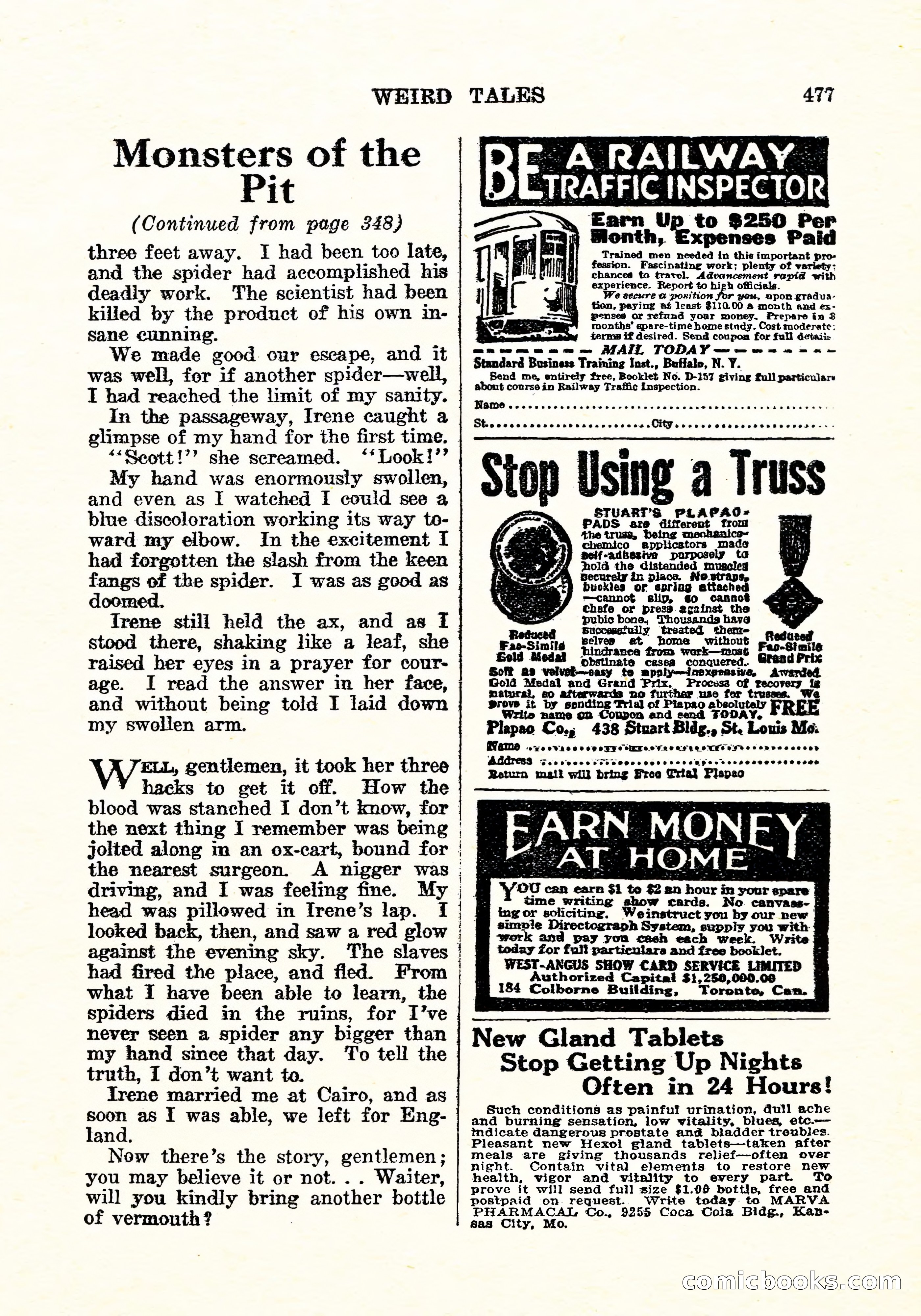 Weird Tales, Vol. 5, No. 6 — page 142 of 146