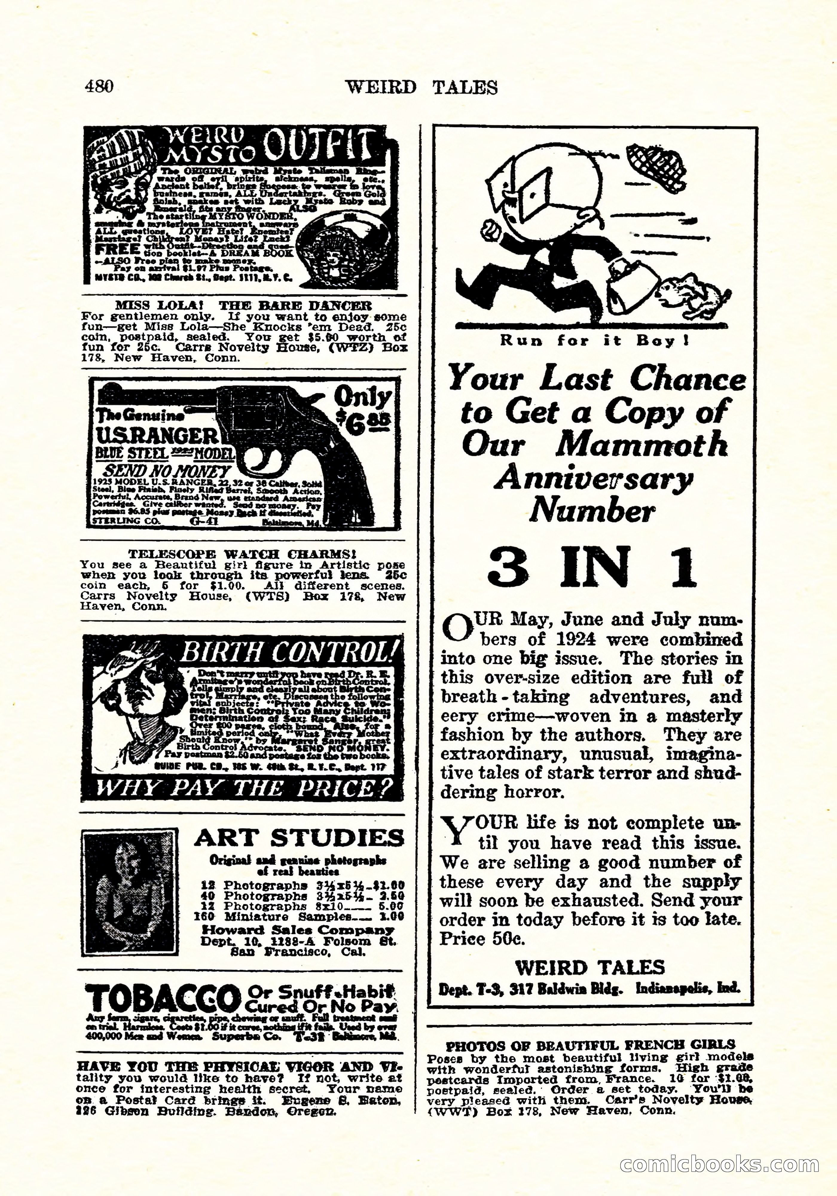Weird Tales, Vol. 5, No. 6 — page 145 of 146