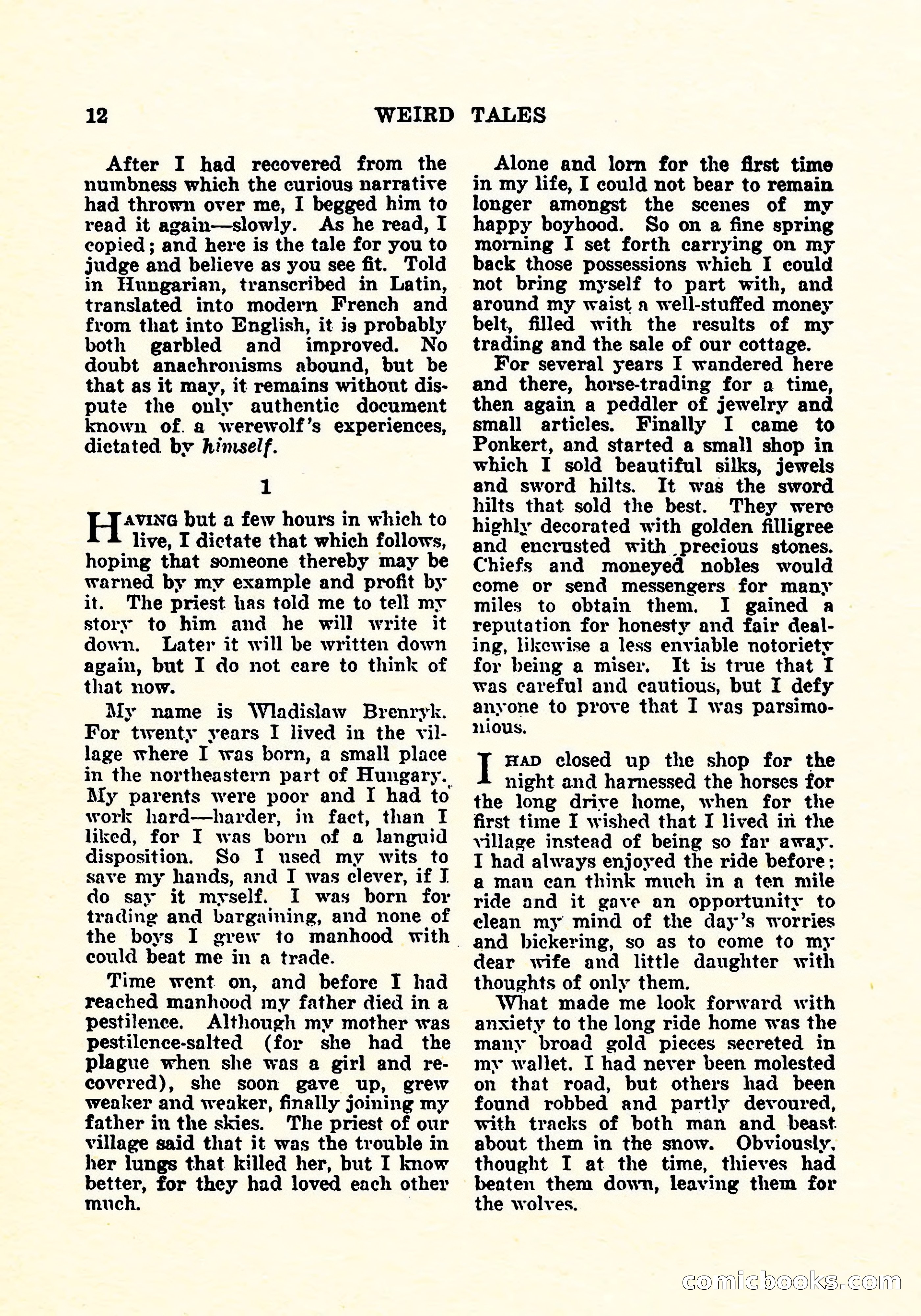 Weird Tales, July 1925 — page 13 of 146