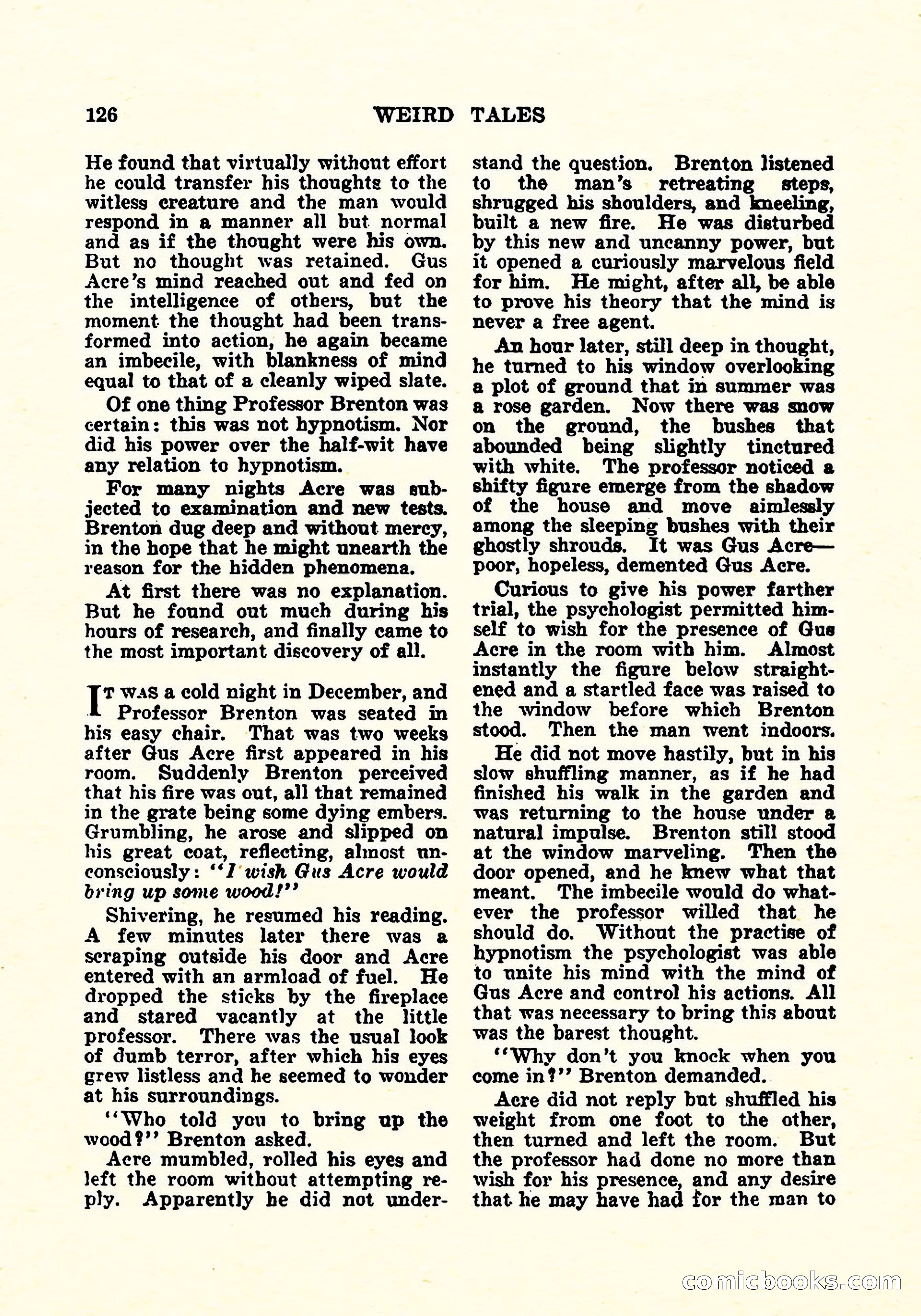Weird Tales, July 1925 — page 127 of 146