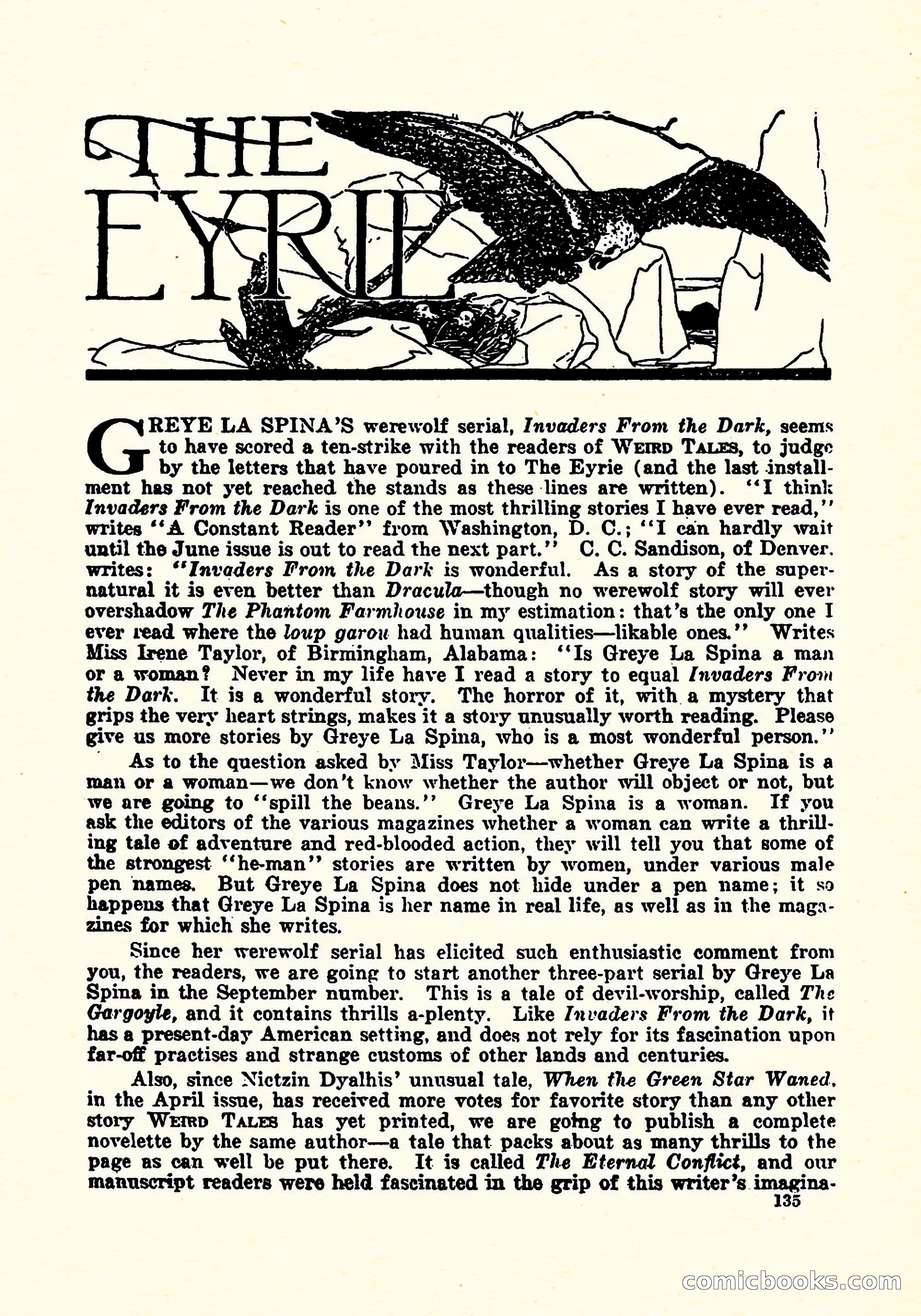 Weird Tales, July 1925 — page 136 of 146