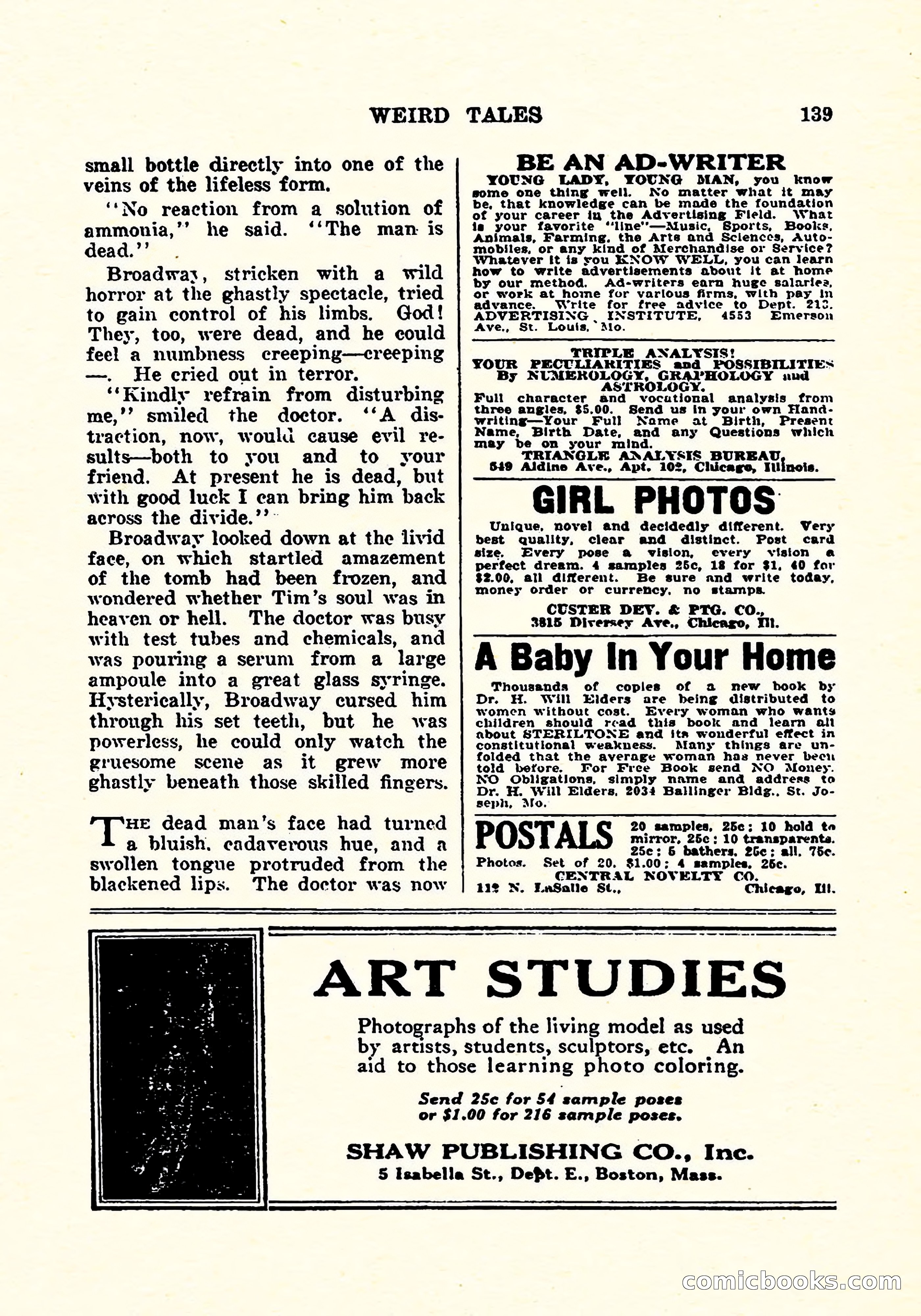 Weird Tales, July 1925 — page 140 of 146