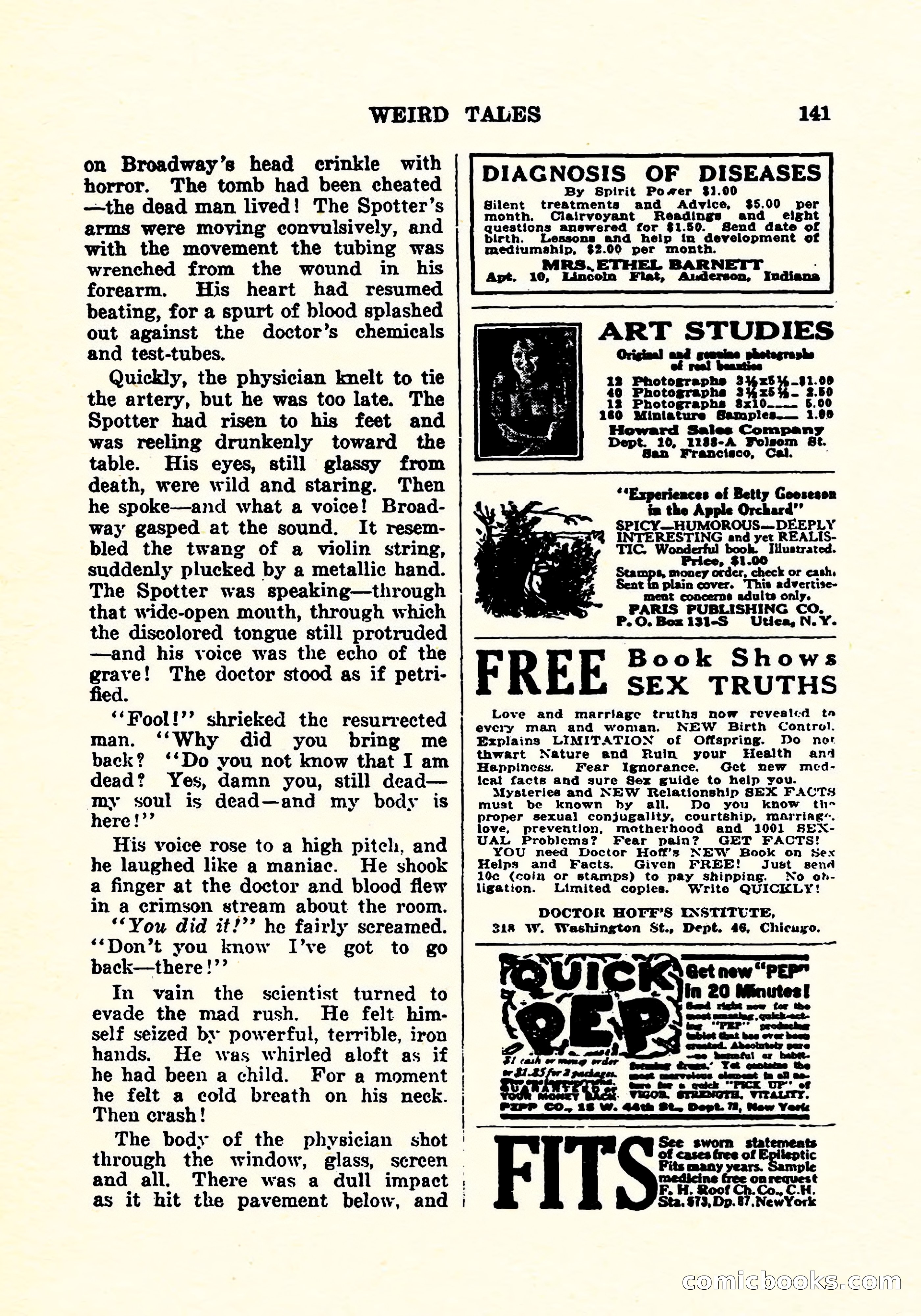 Weird Tales, July 1925 — page 142 of 146