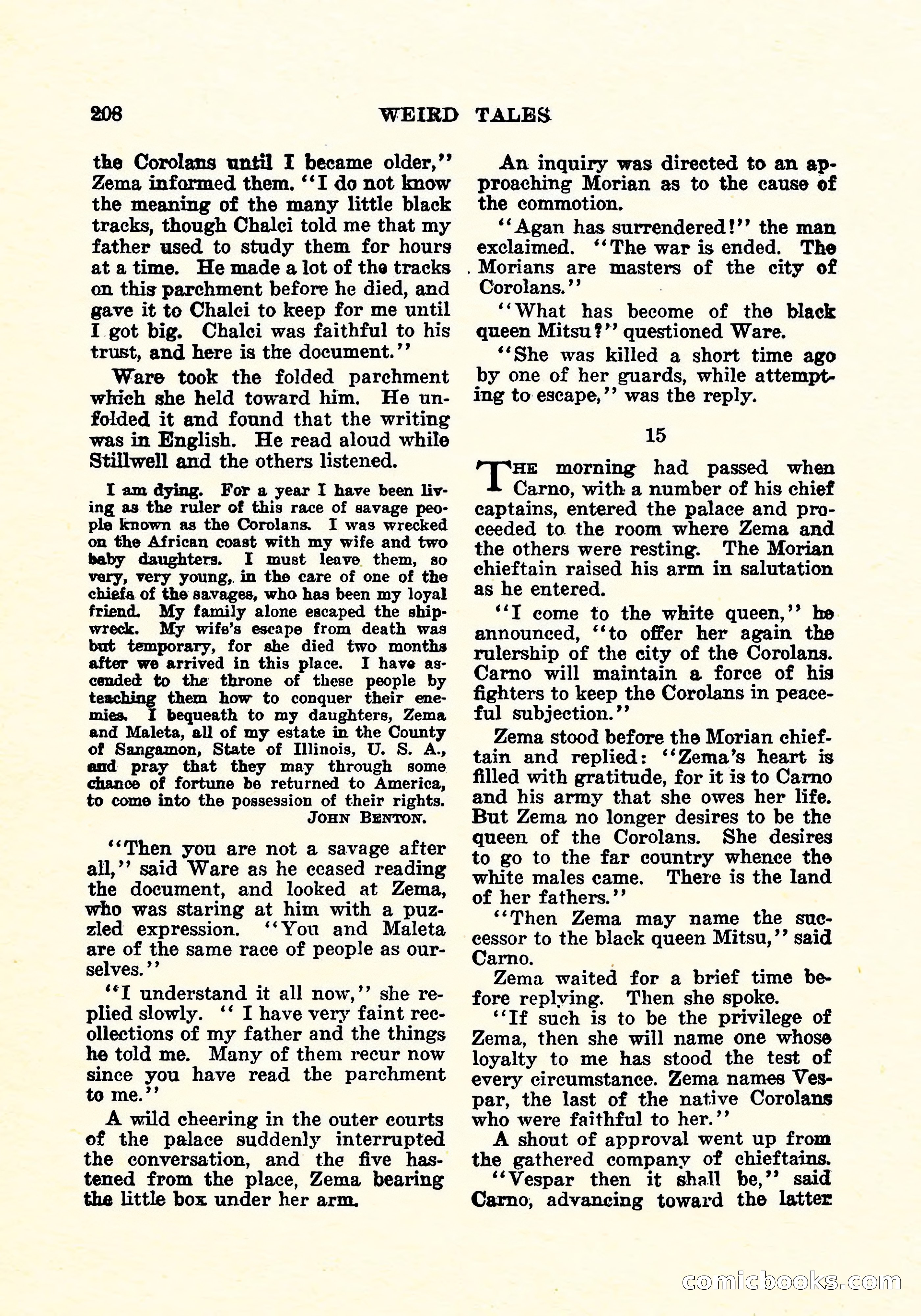 Weird Tales, Vol. 6, No. 2 — page 65 of 146
