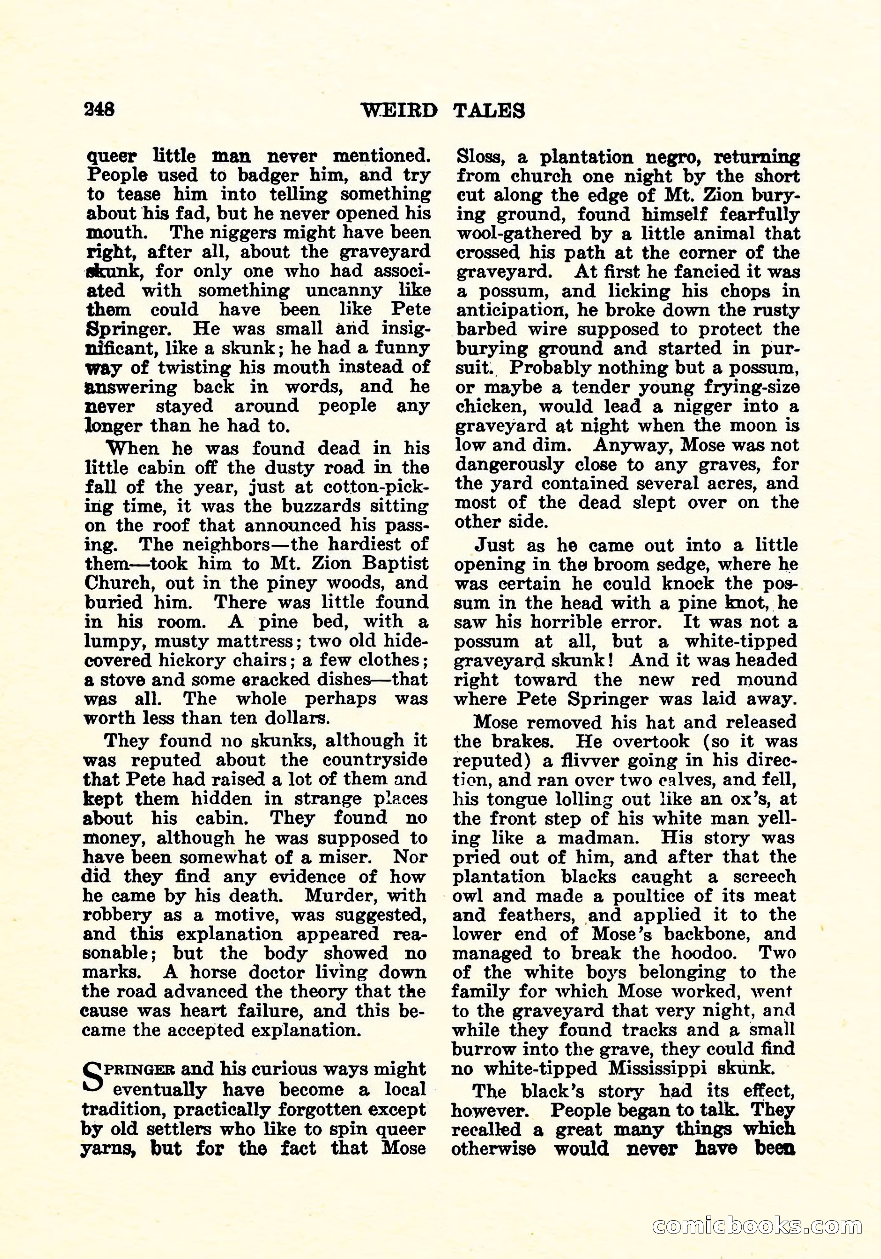 Weird Tales, Vol. 6, No. 2 — page 105 of 146