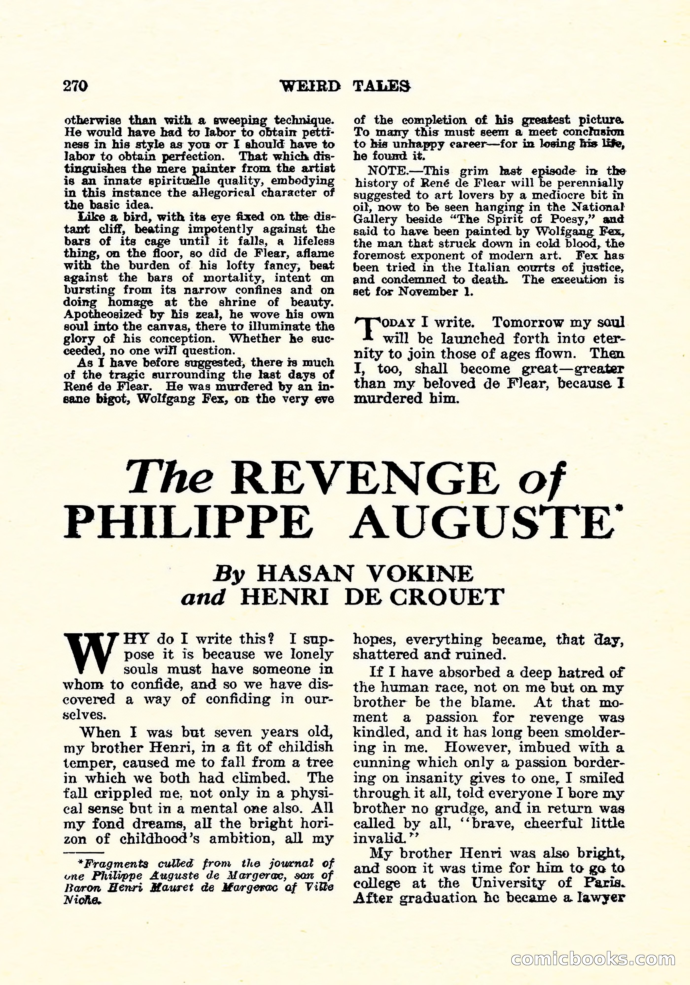 Weird Tales, Vol. 6, No. 2 — page 127 of 146