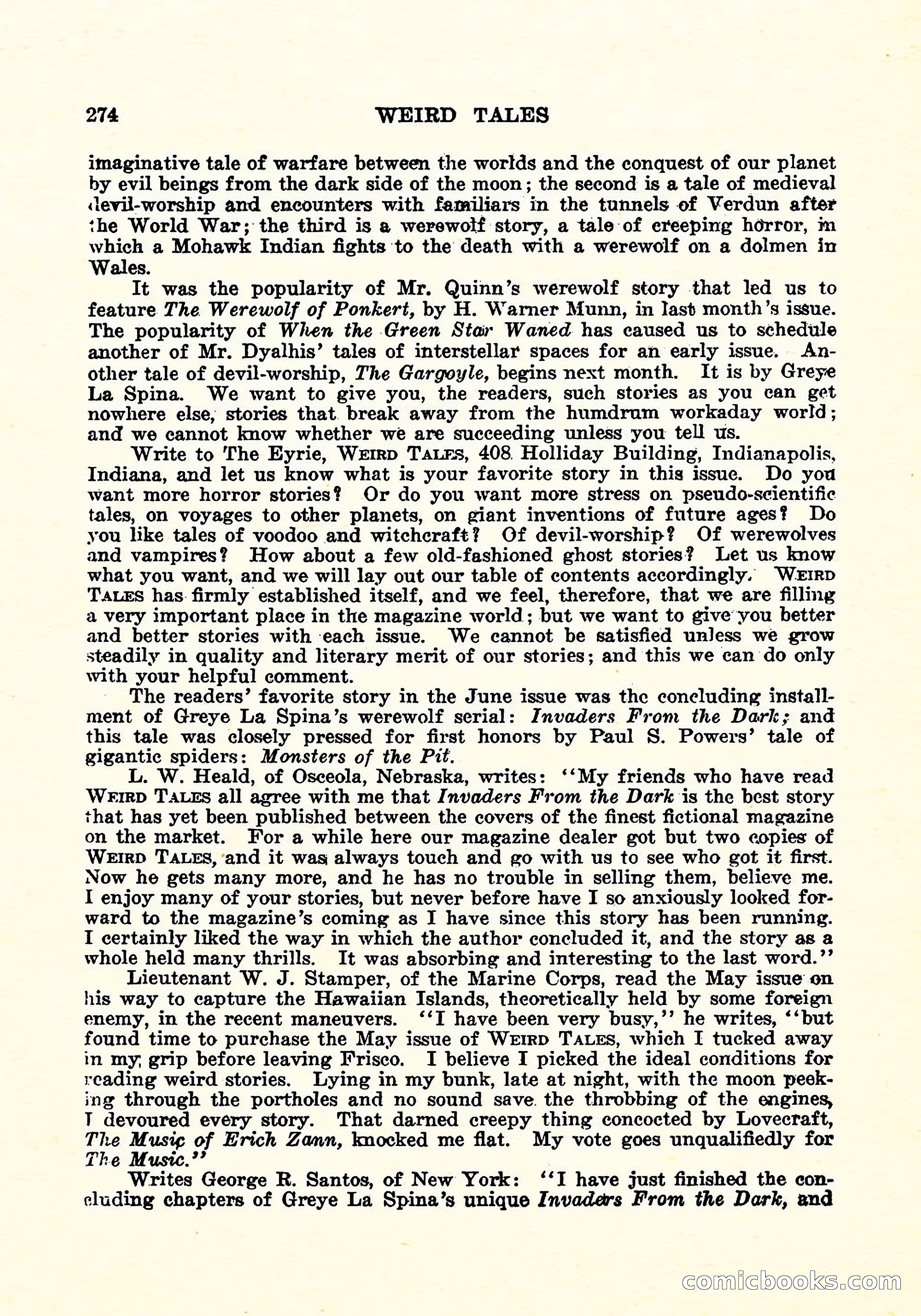 Weird Tales, Vol. 6, No. 2 — page 131 of 146
