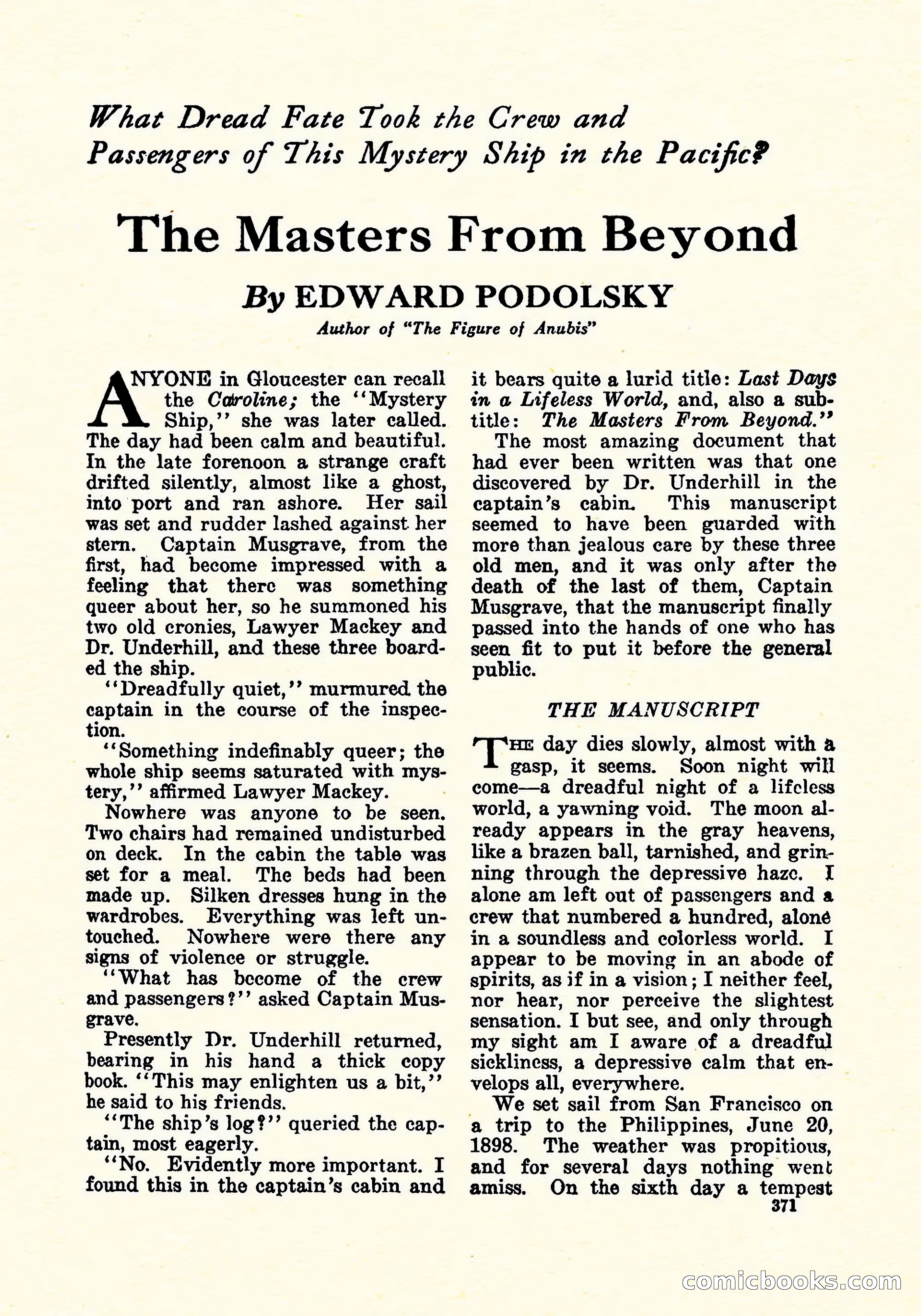 Weird Tales, Vol. 6, No. 3 — page 84 of 146