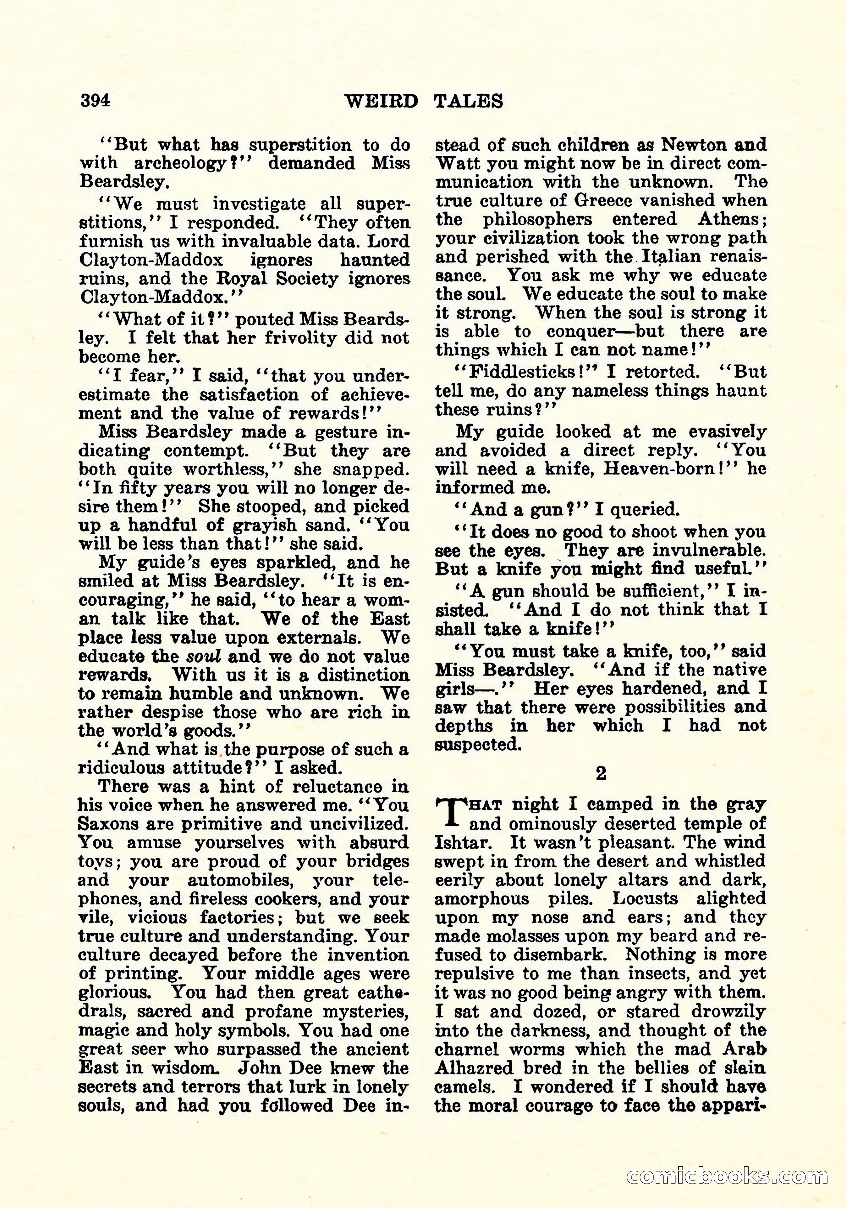 Weird Tales, Vol. 6, No. 3 — page 107 of 146