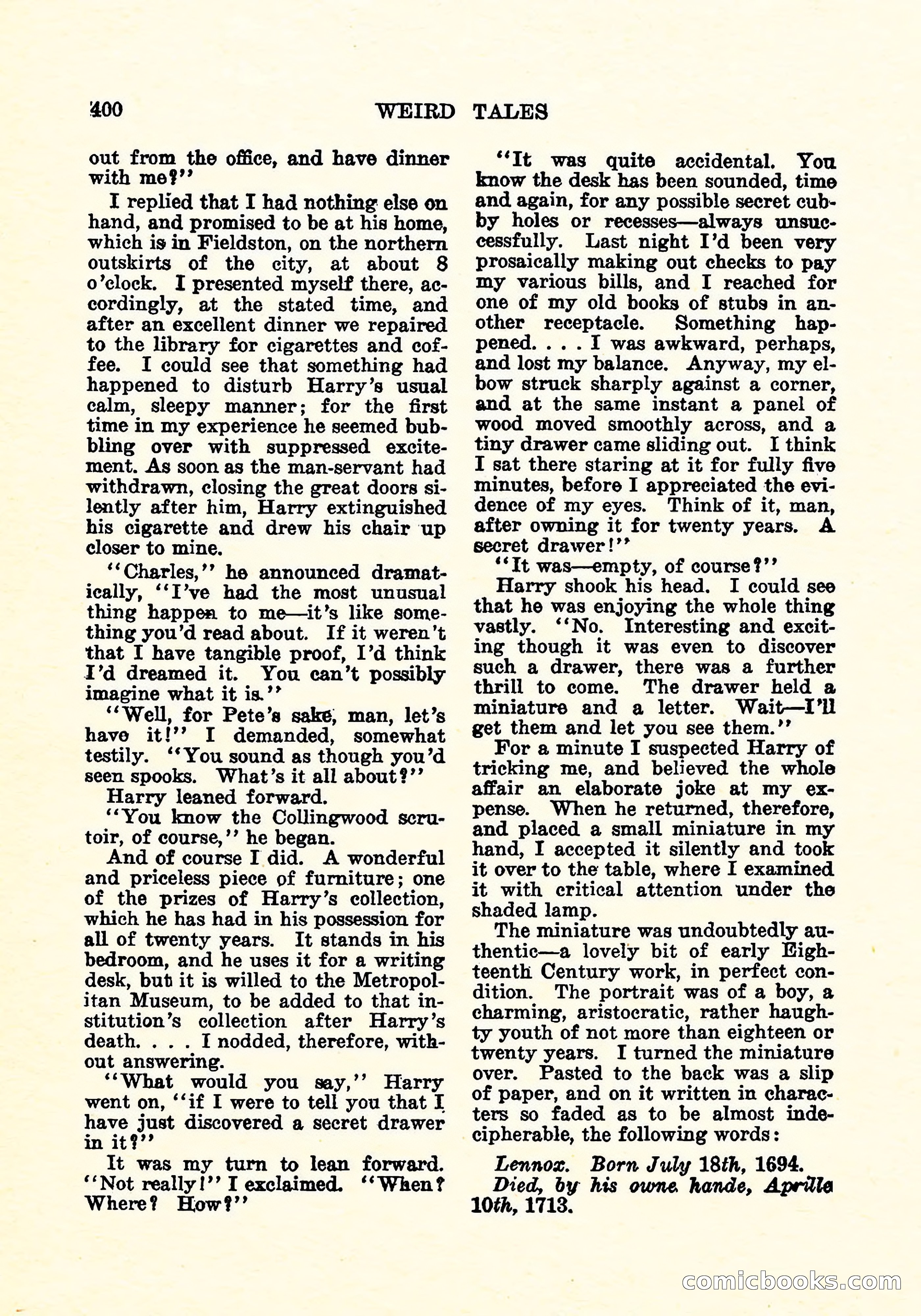 Weird Tales, Vol. 6, No. 3 — page 113 of 146
