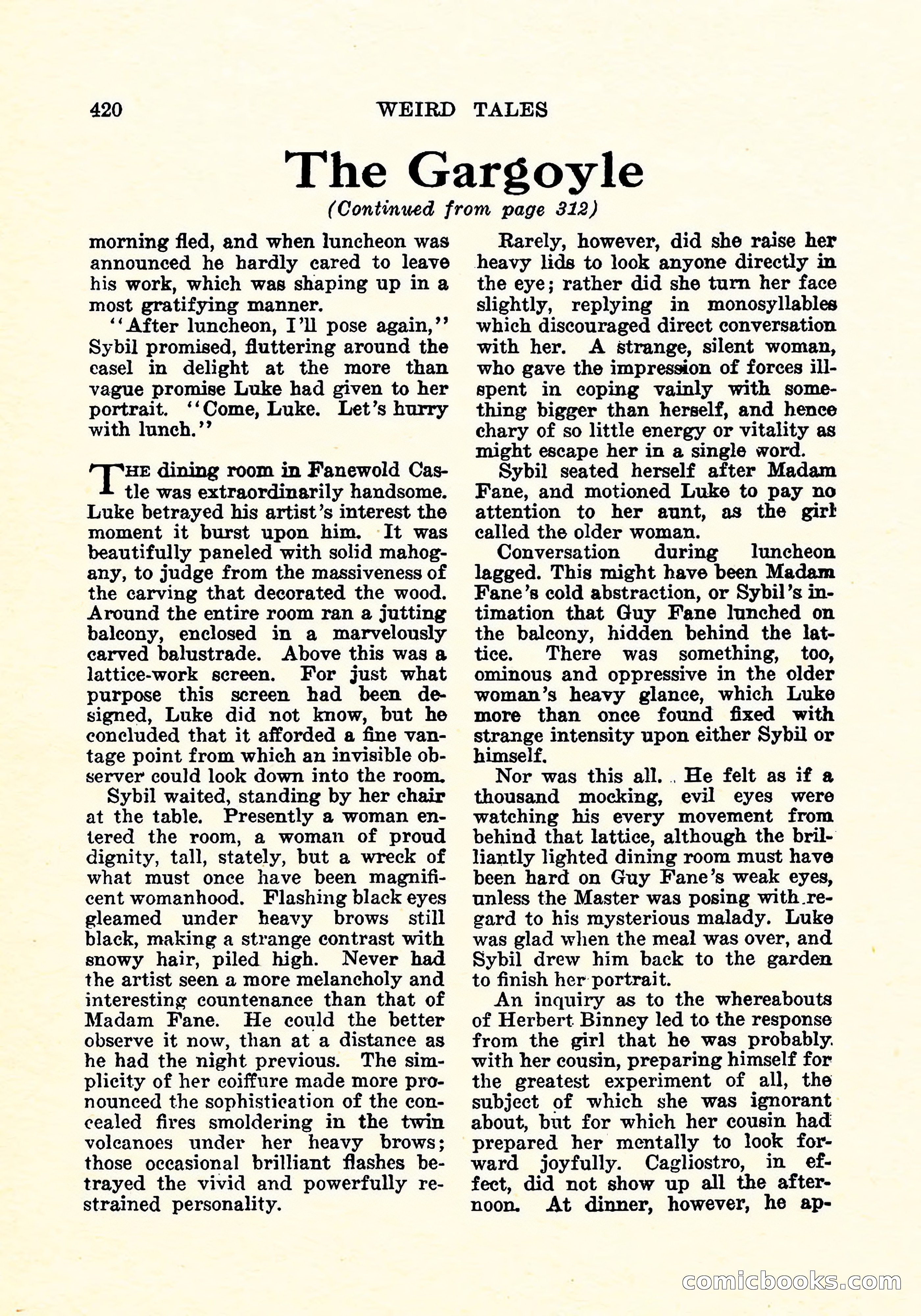 Weird Tales, Vol. 6, No. 3 — page 133 of 146