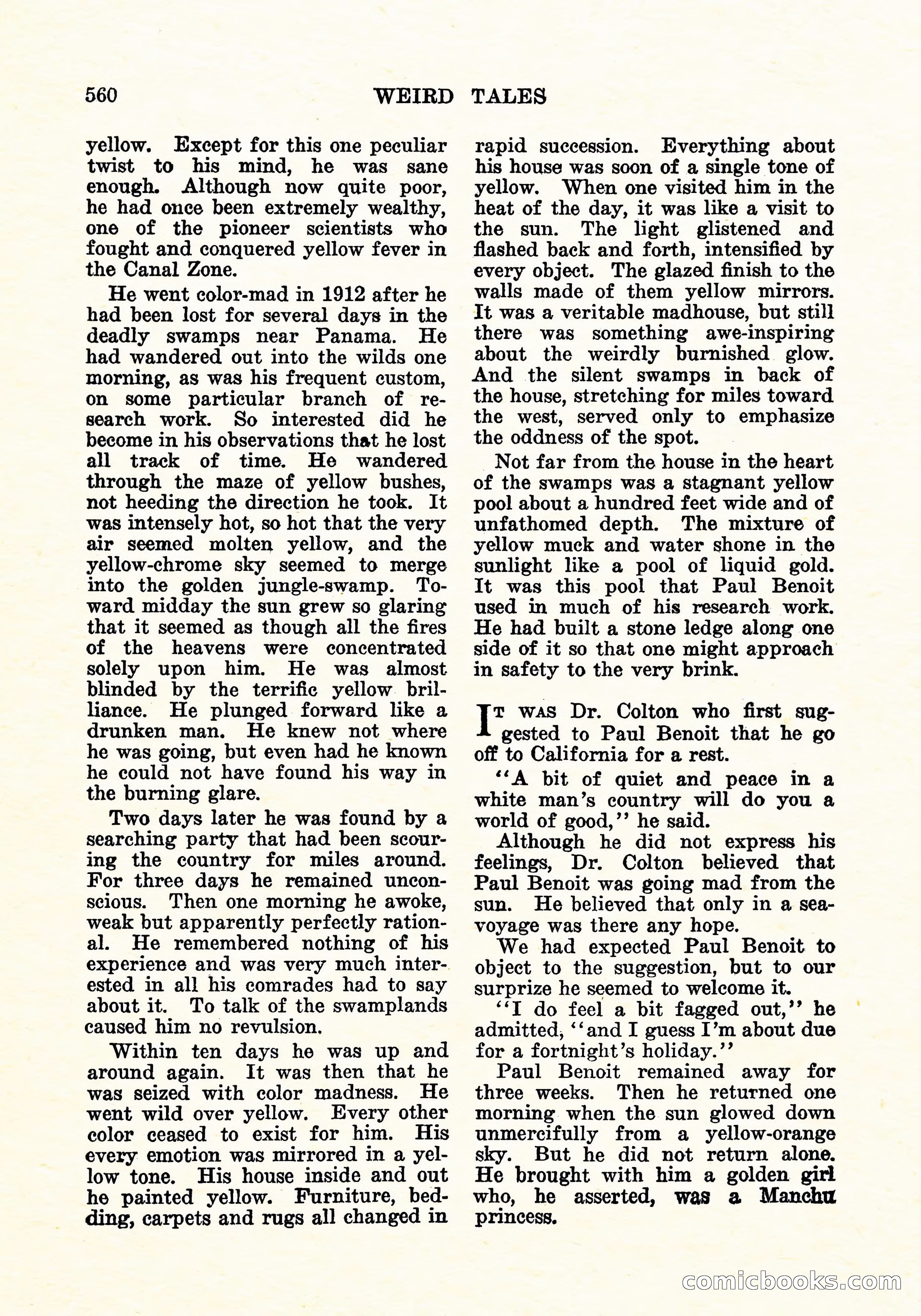 Weird Tales, Vol. 6 No. 4 — page 129 of 146