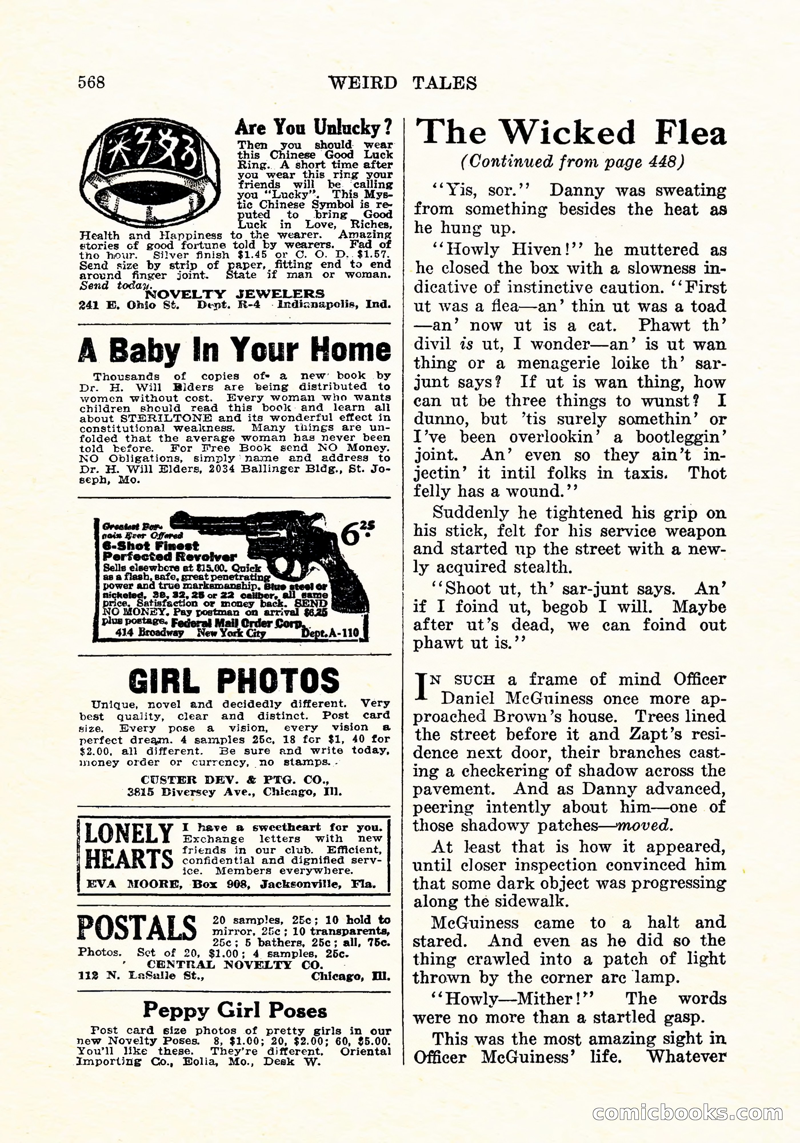 Weird Tales, Vol. 6 No. 4 — page 137 of 146