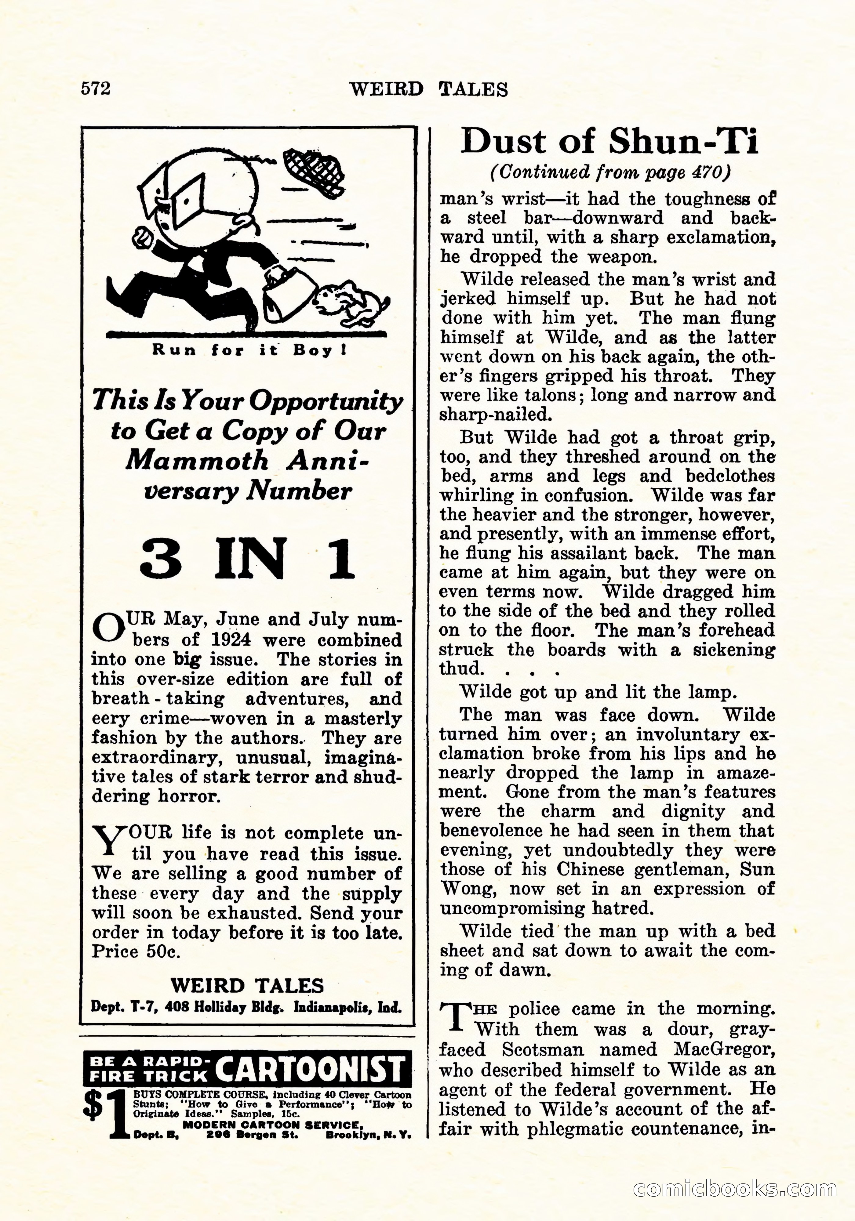 Weird Tales, Vol. 6 No. 4 — page 141 of 146