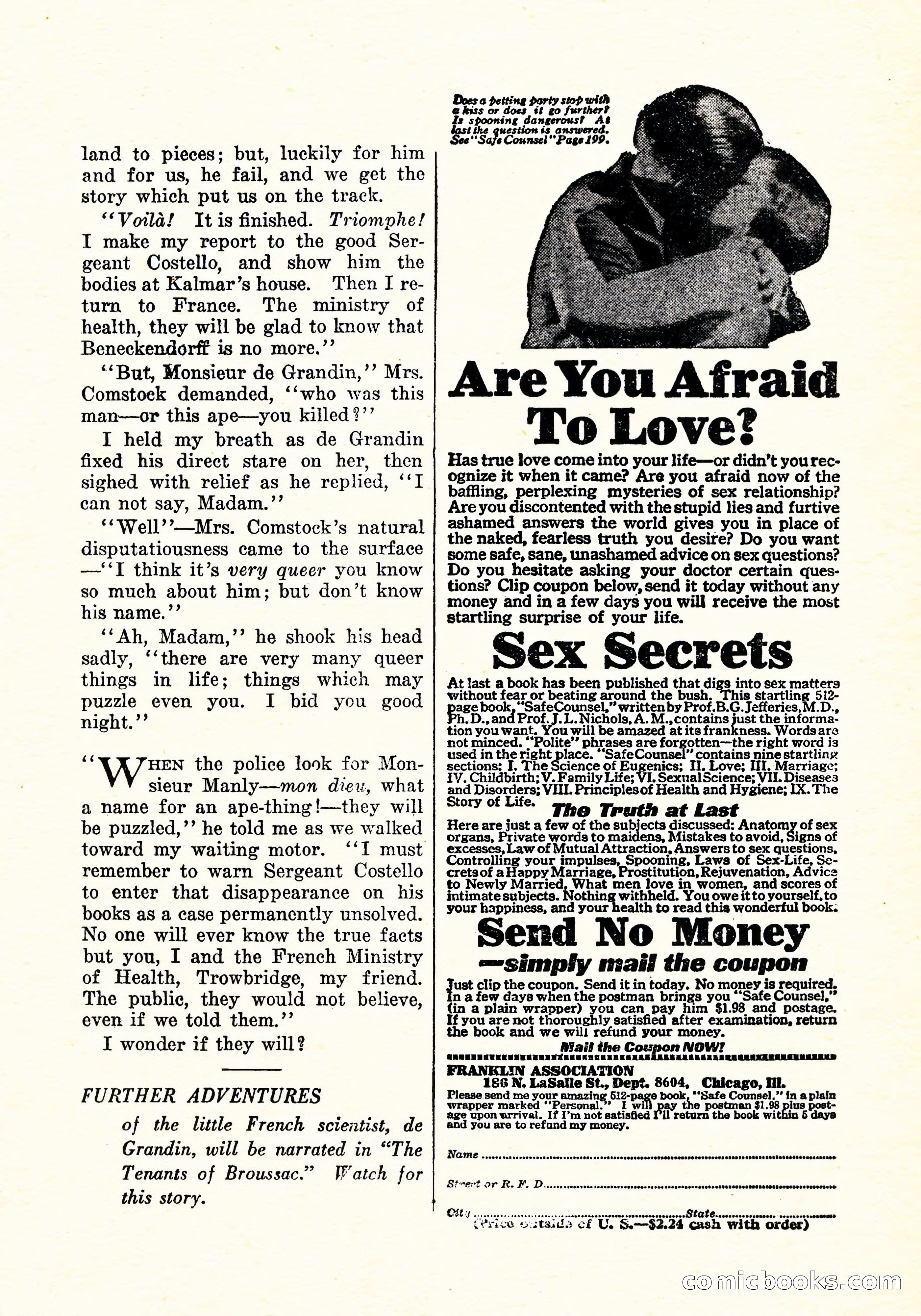 Weird Tales, Vol. 6 No. 4 — page 144 of 146