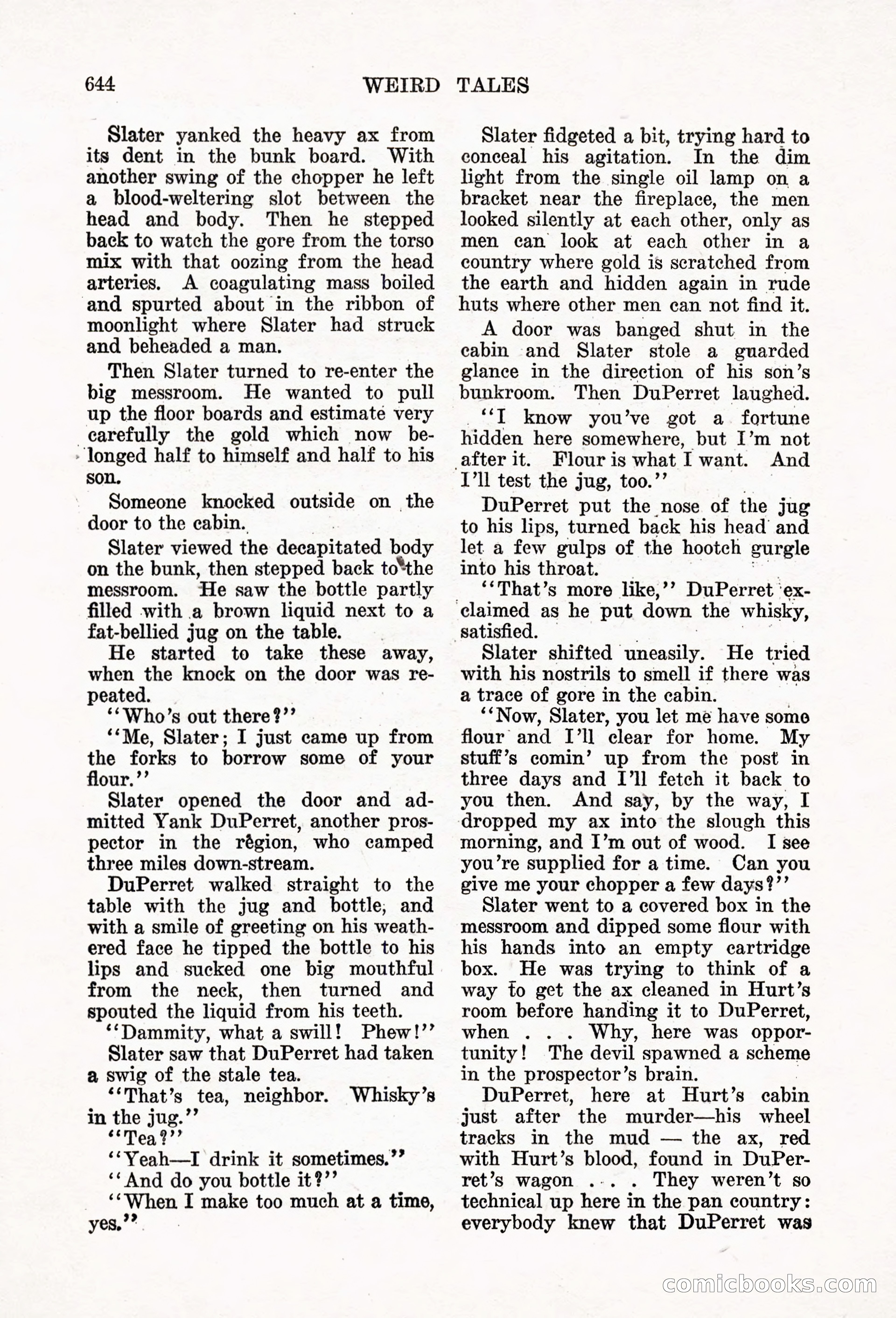 Weird Tales, Vol. 6, No. 5 — page 70 of 148