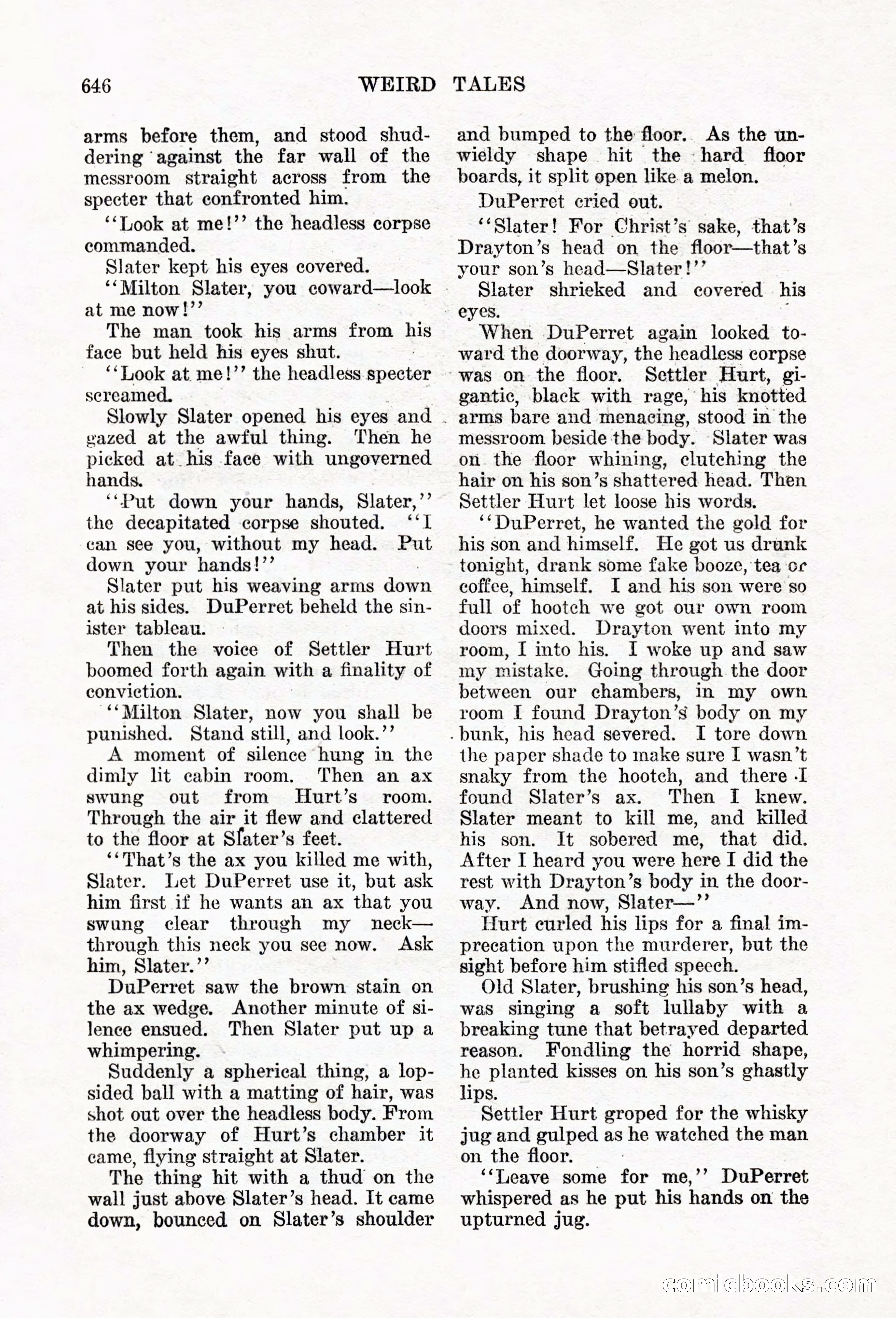 Weird Tales, Vol. 6, No. 5 — page 72 of 148