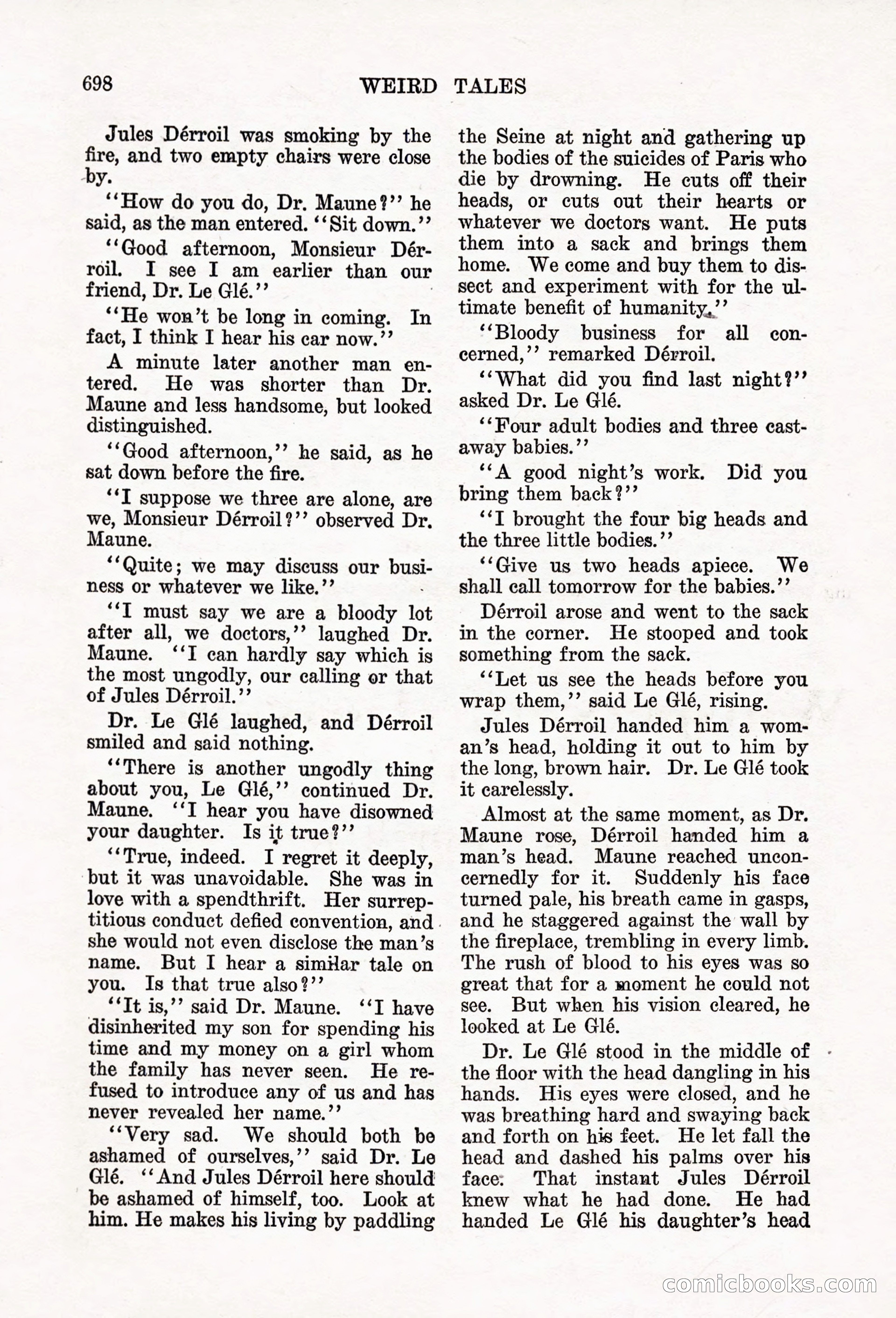 Weird Tales, Vol. 6, No. 5 — page 124 of 148