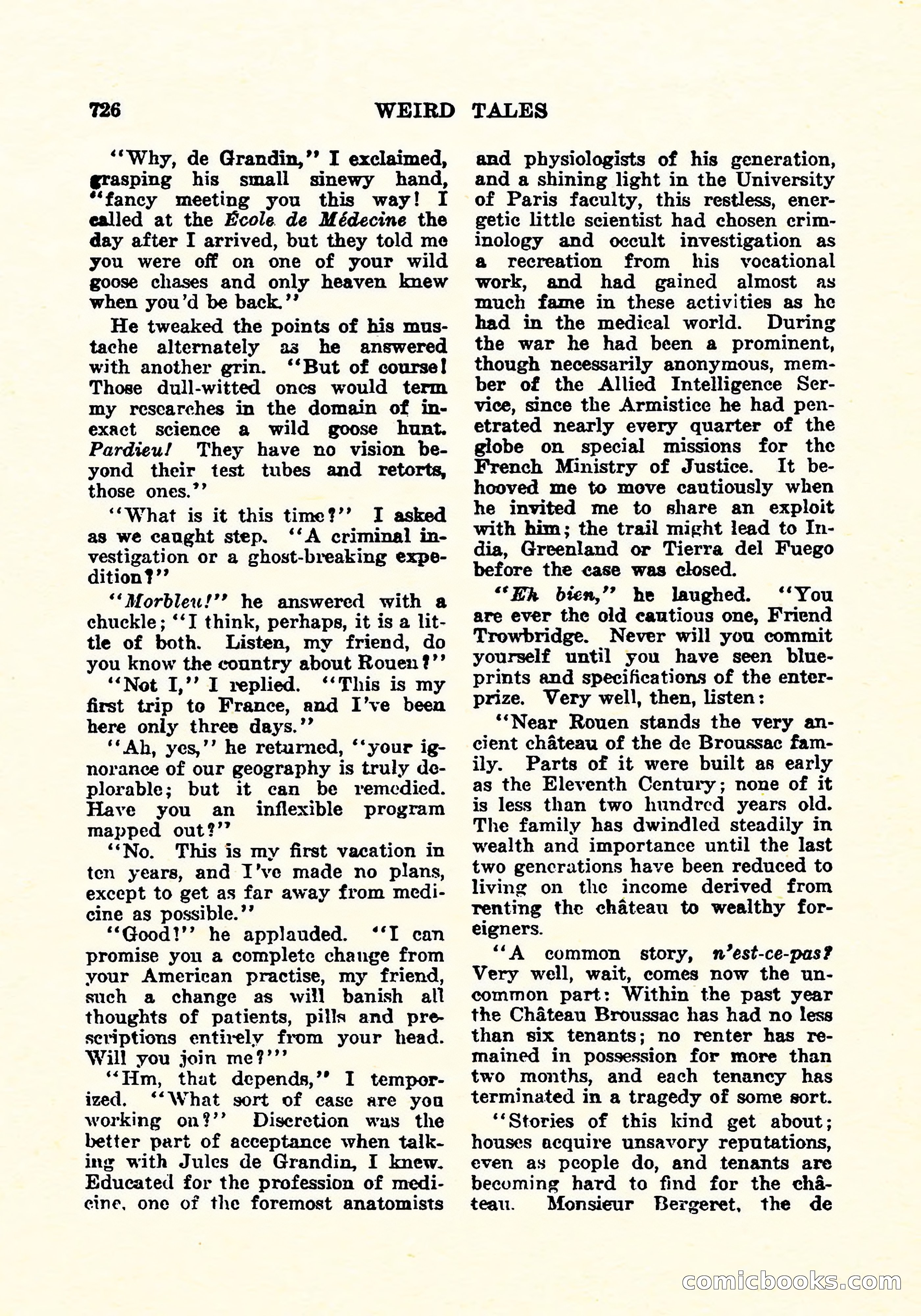 Weird Tales, December 1925 — page 7 of 146