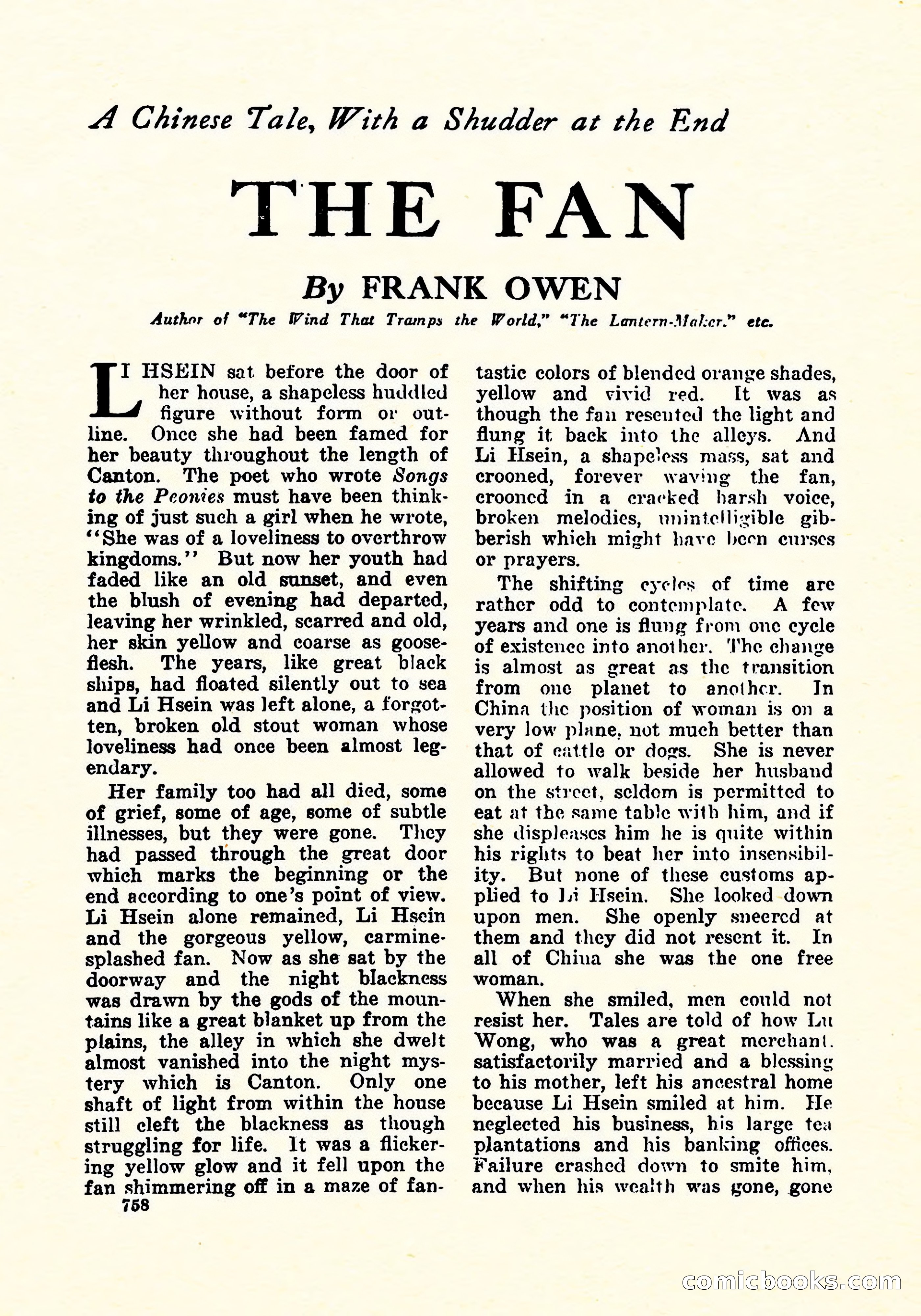 Weird Tales, December 1925 — page 39 of 146