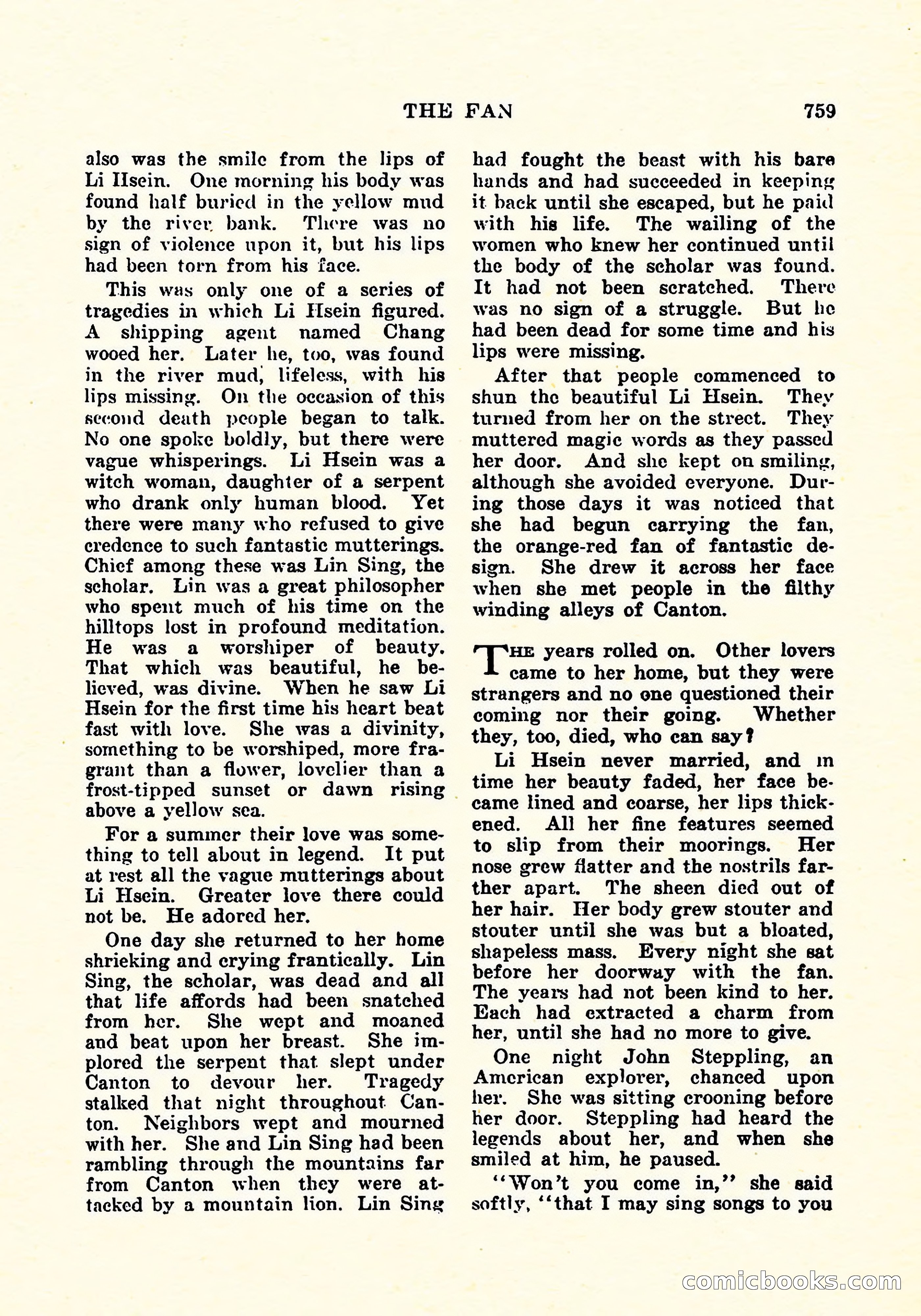 Weird Tales, December 1925 — page 40 of 146