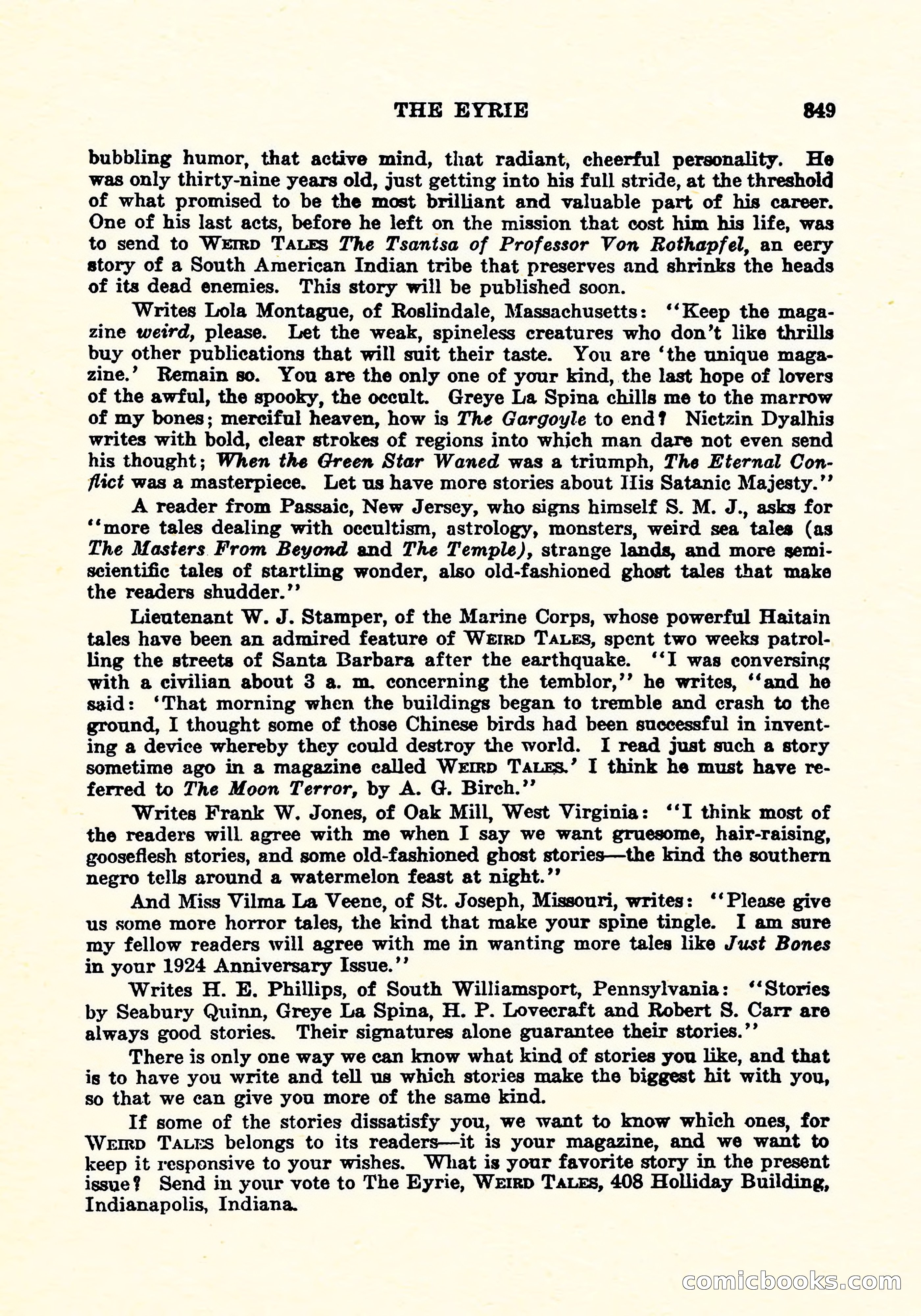 Weird Tales, December 1925 — page 130 of 146