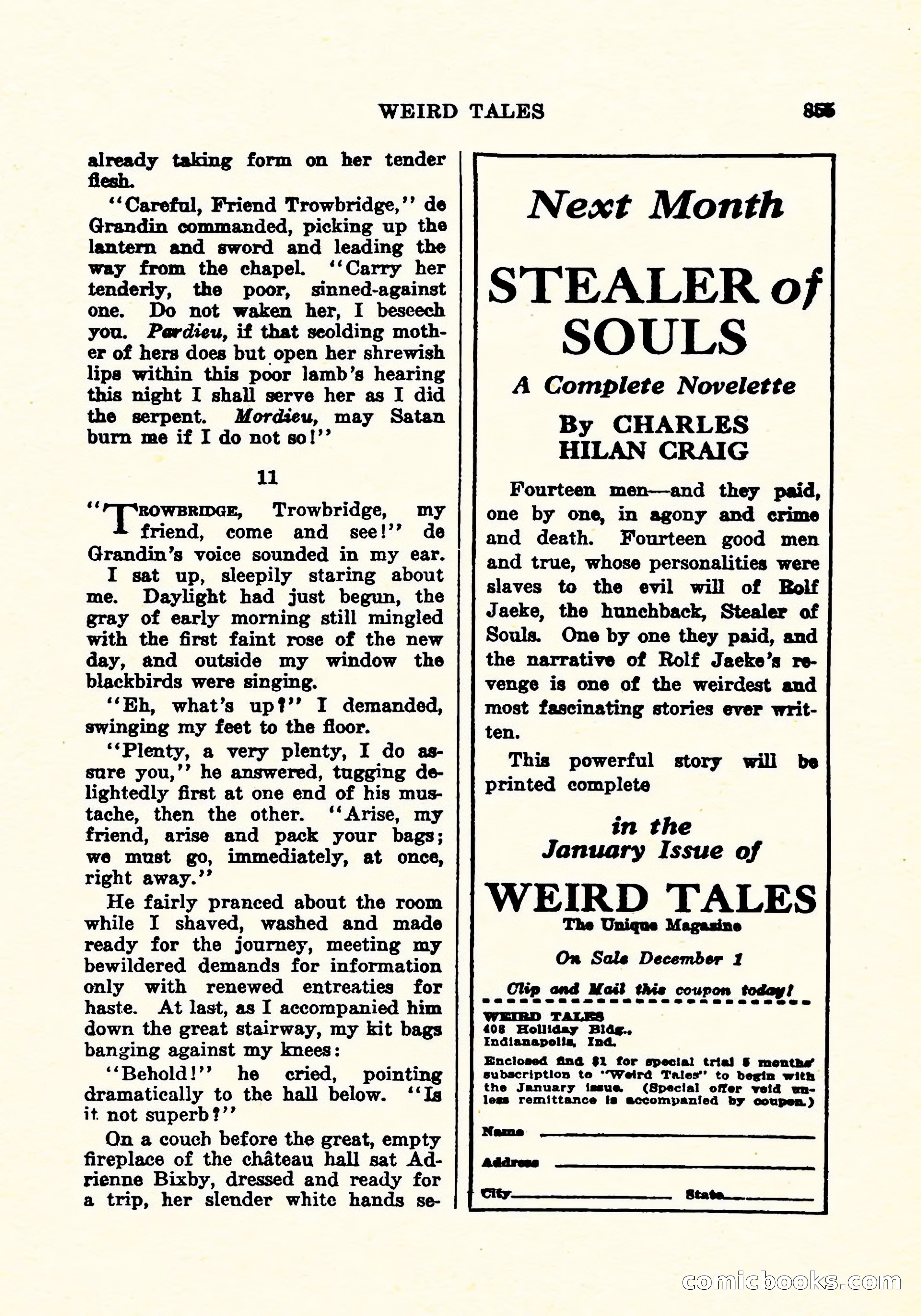 Weird Tales, December 1925 — page 136 of 146