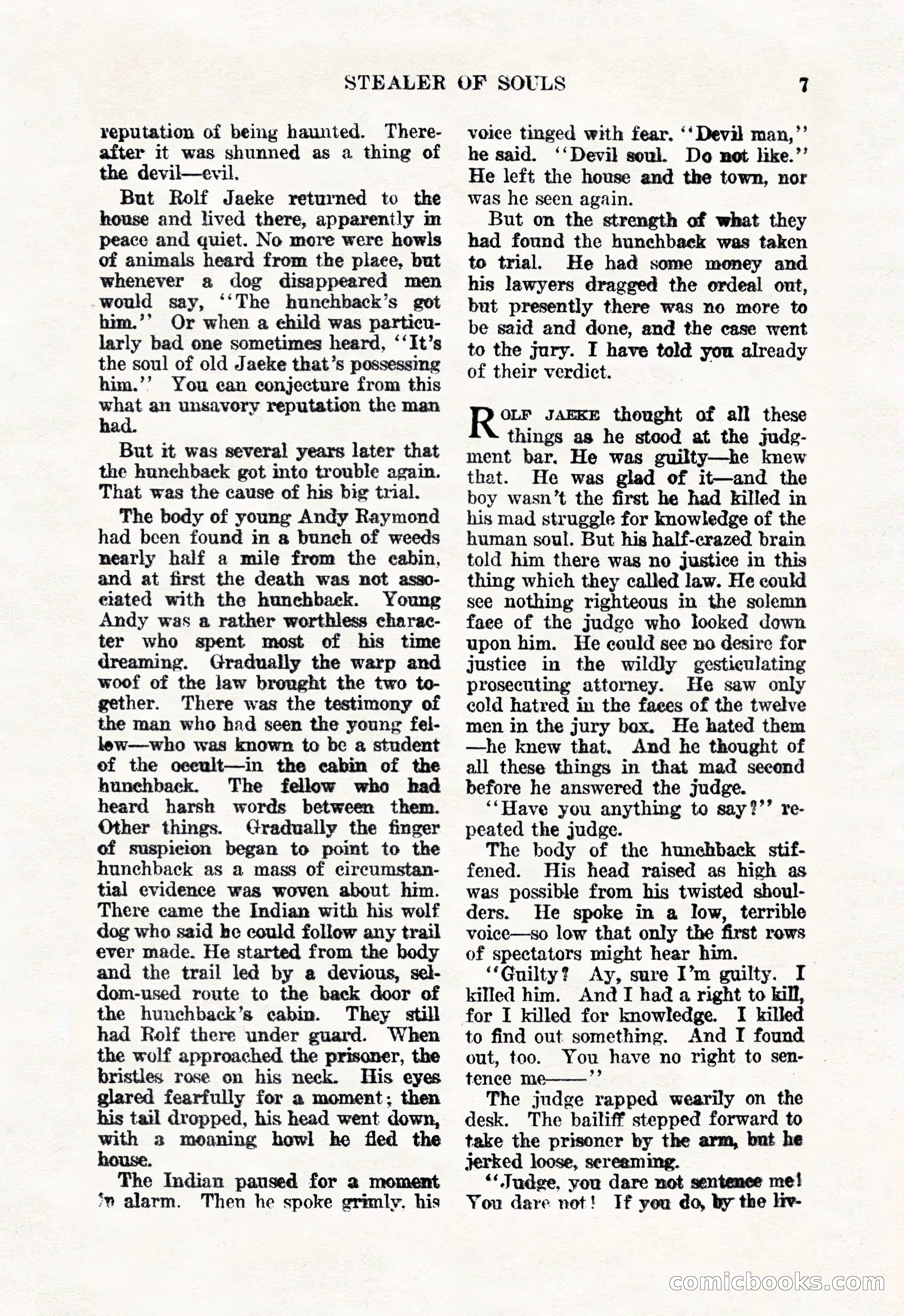 Weird Tales, January 1926 — page 9 of 148