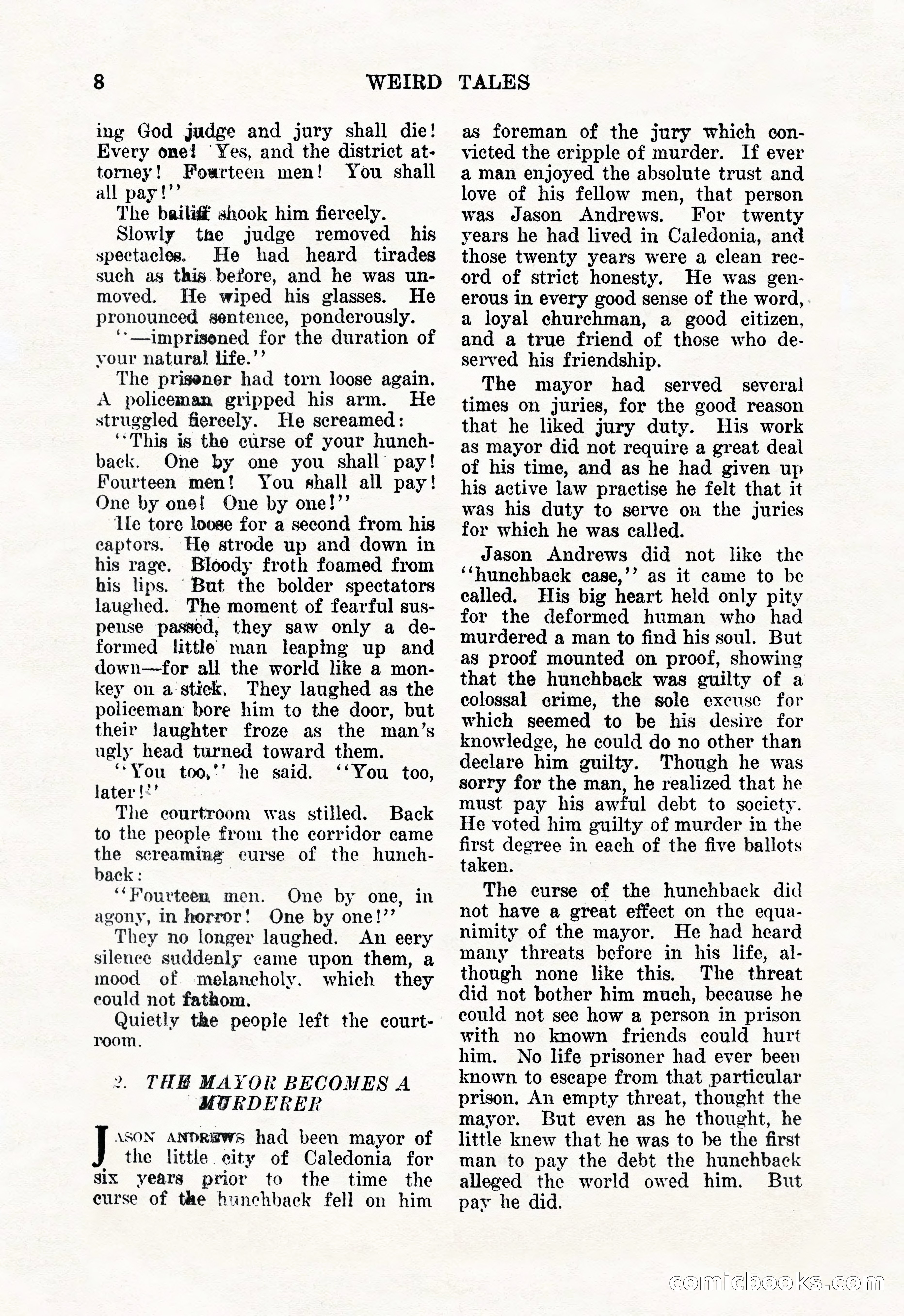 Weird Tales, January 1926 — page 10 of 148