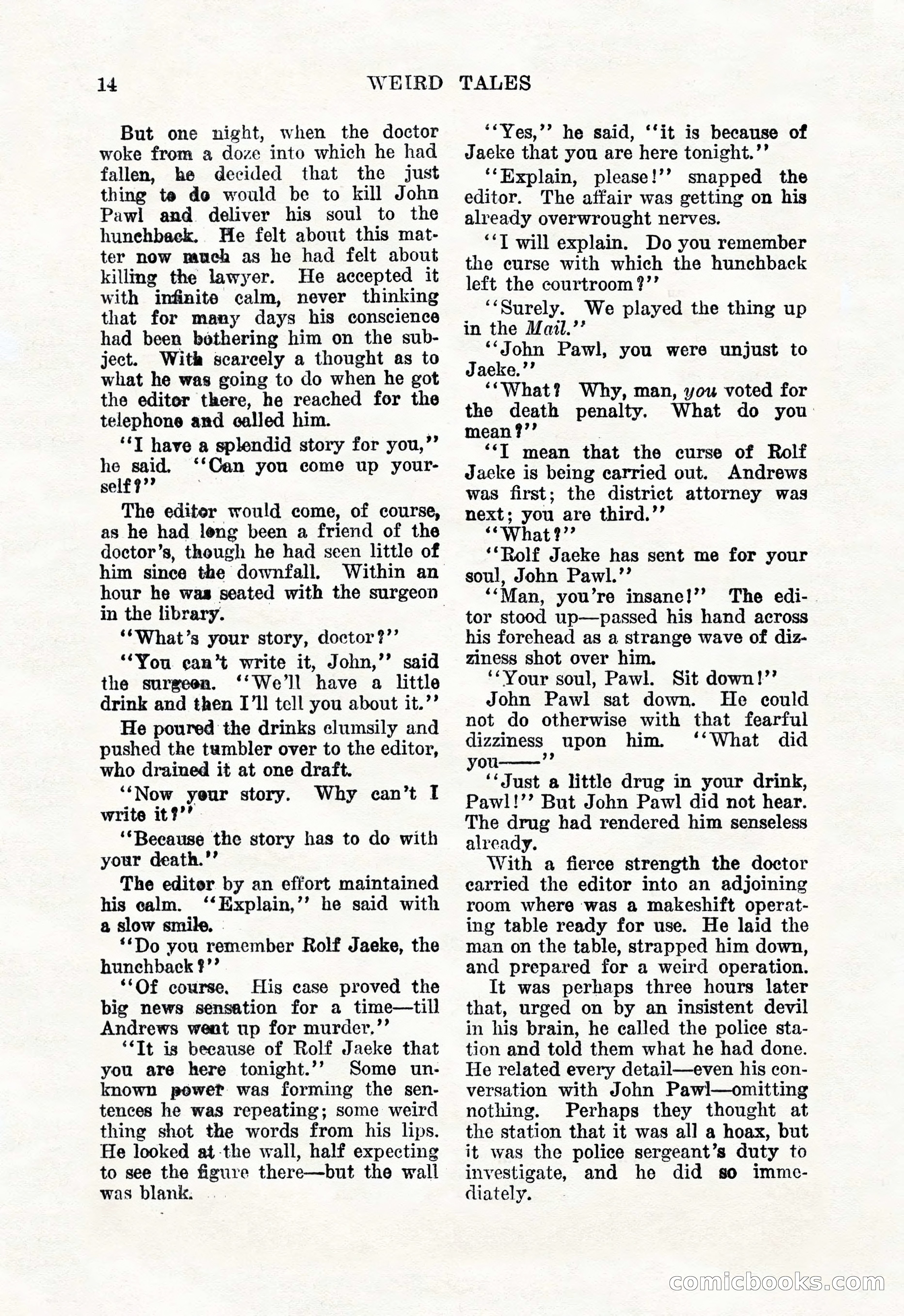 Weird Tales, January 1926 — page 16 of 148